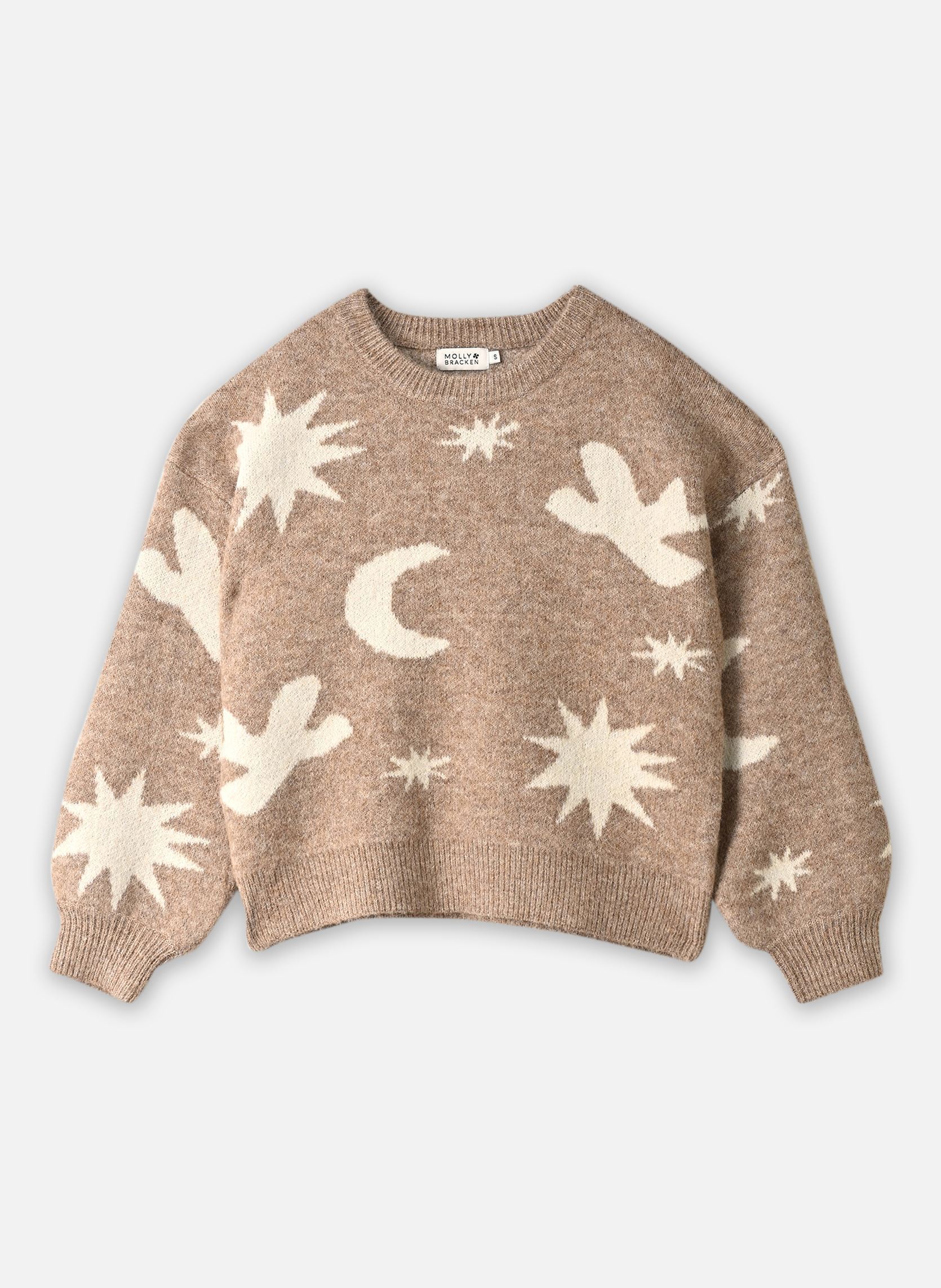 Pulls Ladies Knitted Sweater-LA2038EH femme beige Molly Bracken Pulls Ladies Knitted Sweater-LA2038EH femme beige BEIGE