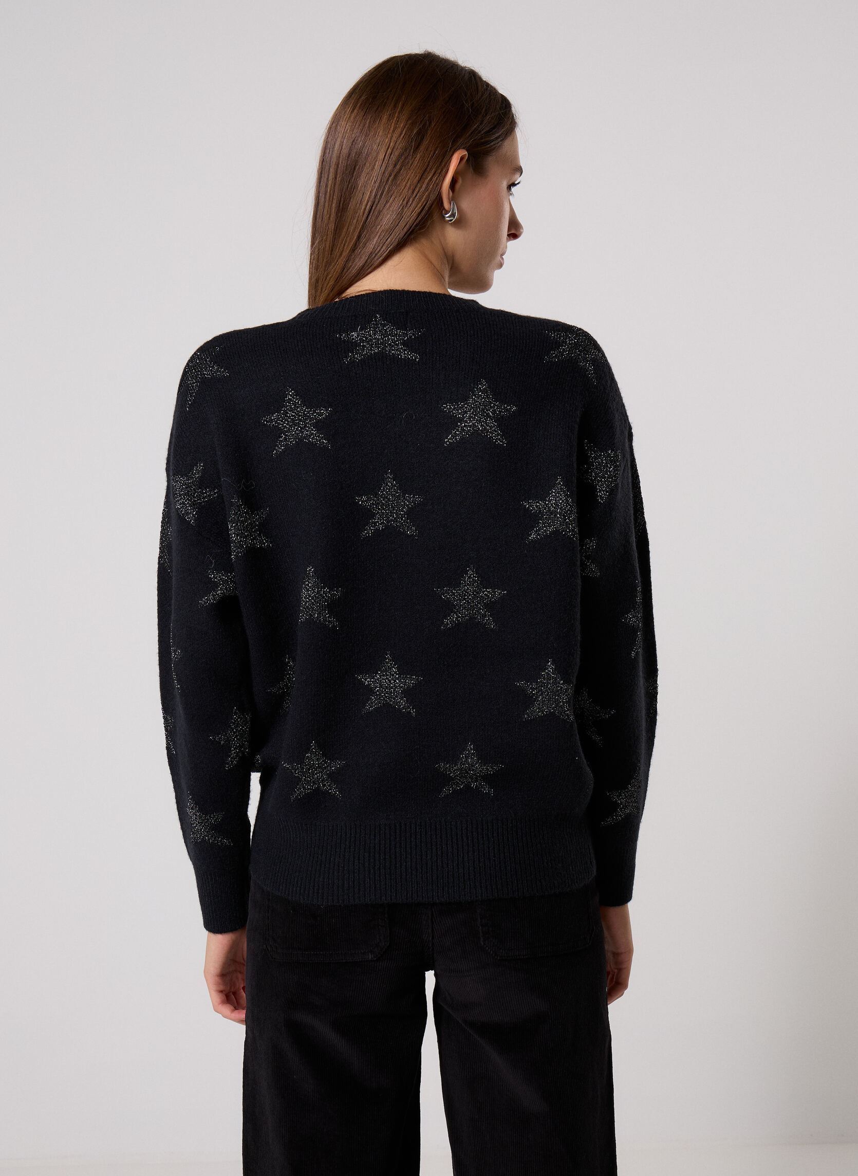 Pulls Ladies Knitted Sweater-LA855BEN femme noir Molly Bracken Pulls Ladies Knitted Sweater-LA855BEN femme noir BLACK