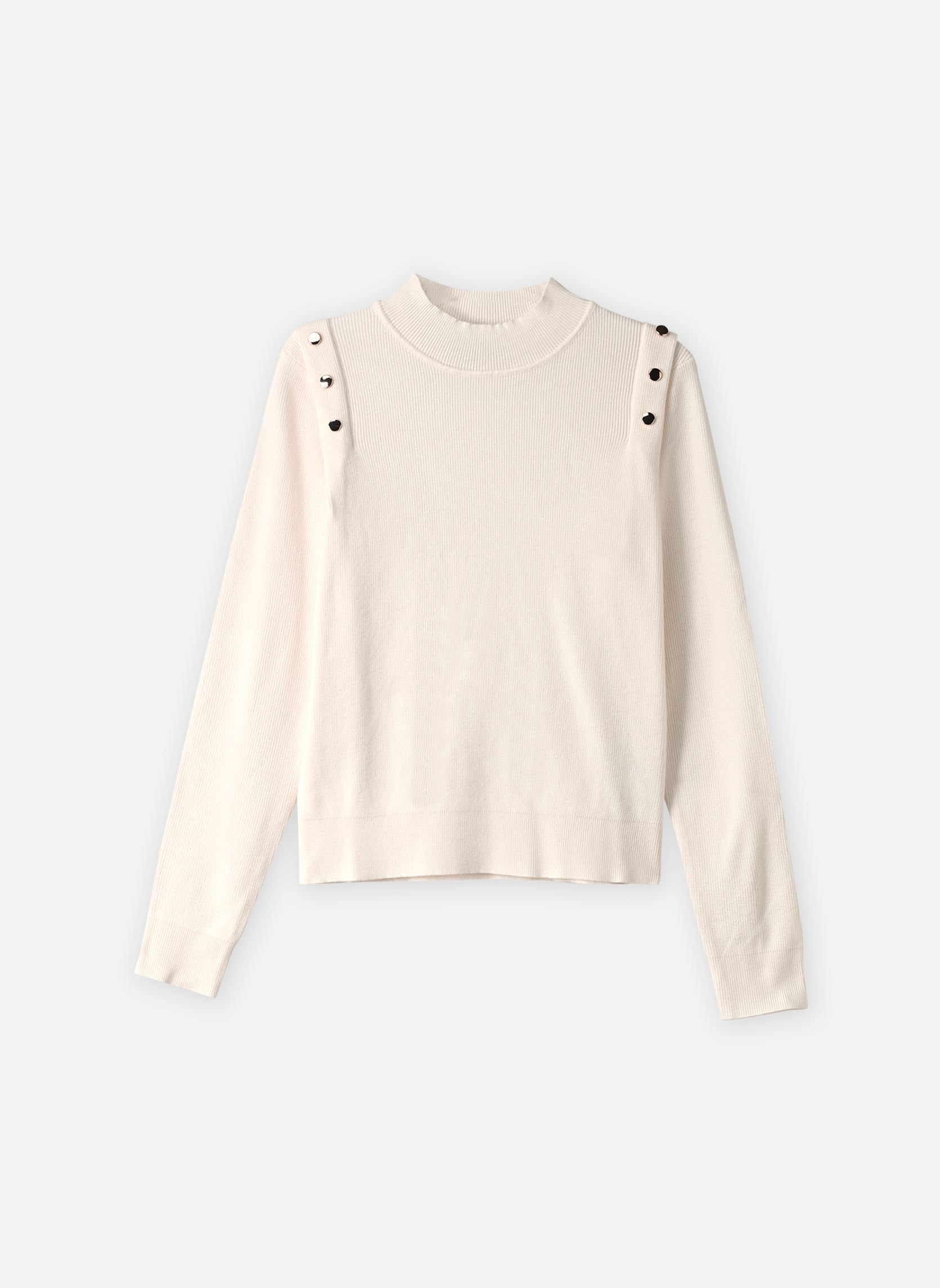 Pulls Ladies Knitted Sweater-T2113EN femme blanc Molly Bracken Pulls Ladies Knitted Sweater-T2113EN femme blanc OFFWHITE