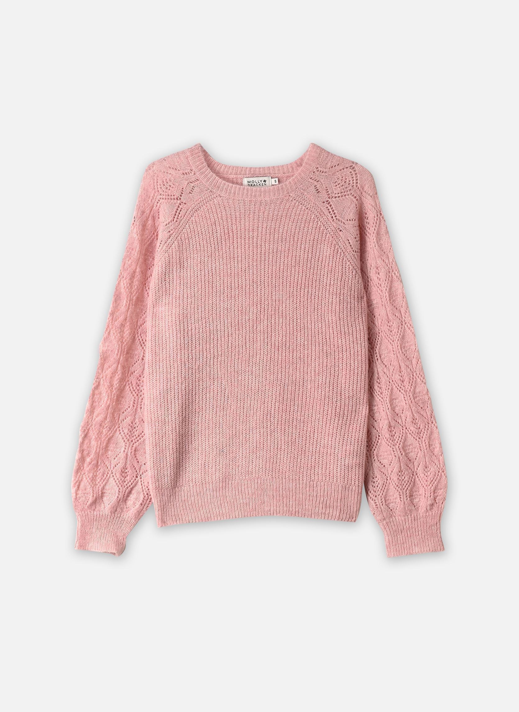 Pulls Ladies Knitted Sweater-T2336EN femme rose Molly Bracken Pulls Ladies Knitted Sweater-T2336EN femme rose PINK