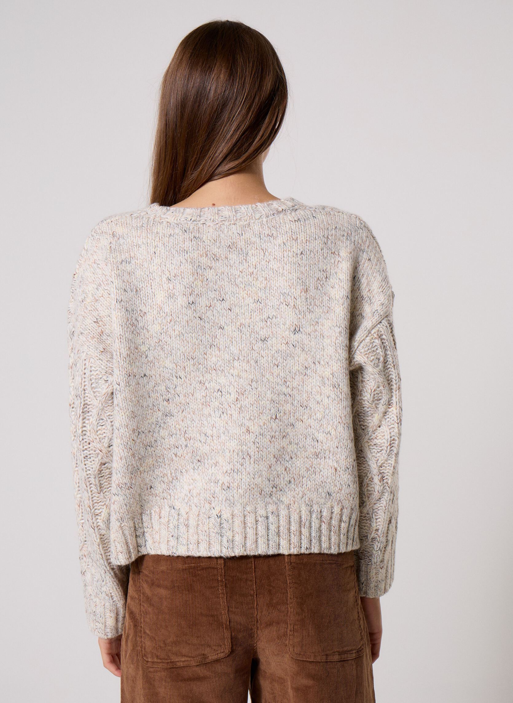 Pulls Ladies Knitted Sweater-T2339EH femme beige Molly Bracken Pulls Ladies Knitted Sweater-T2339EH femme beige OFFWHITE