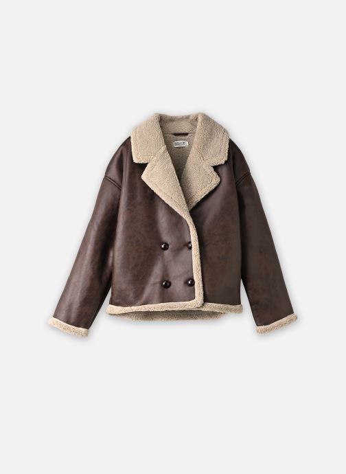 Molly Bracken Mantels Ladies Woven Coat-P1818EH dames bruin