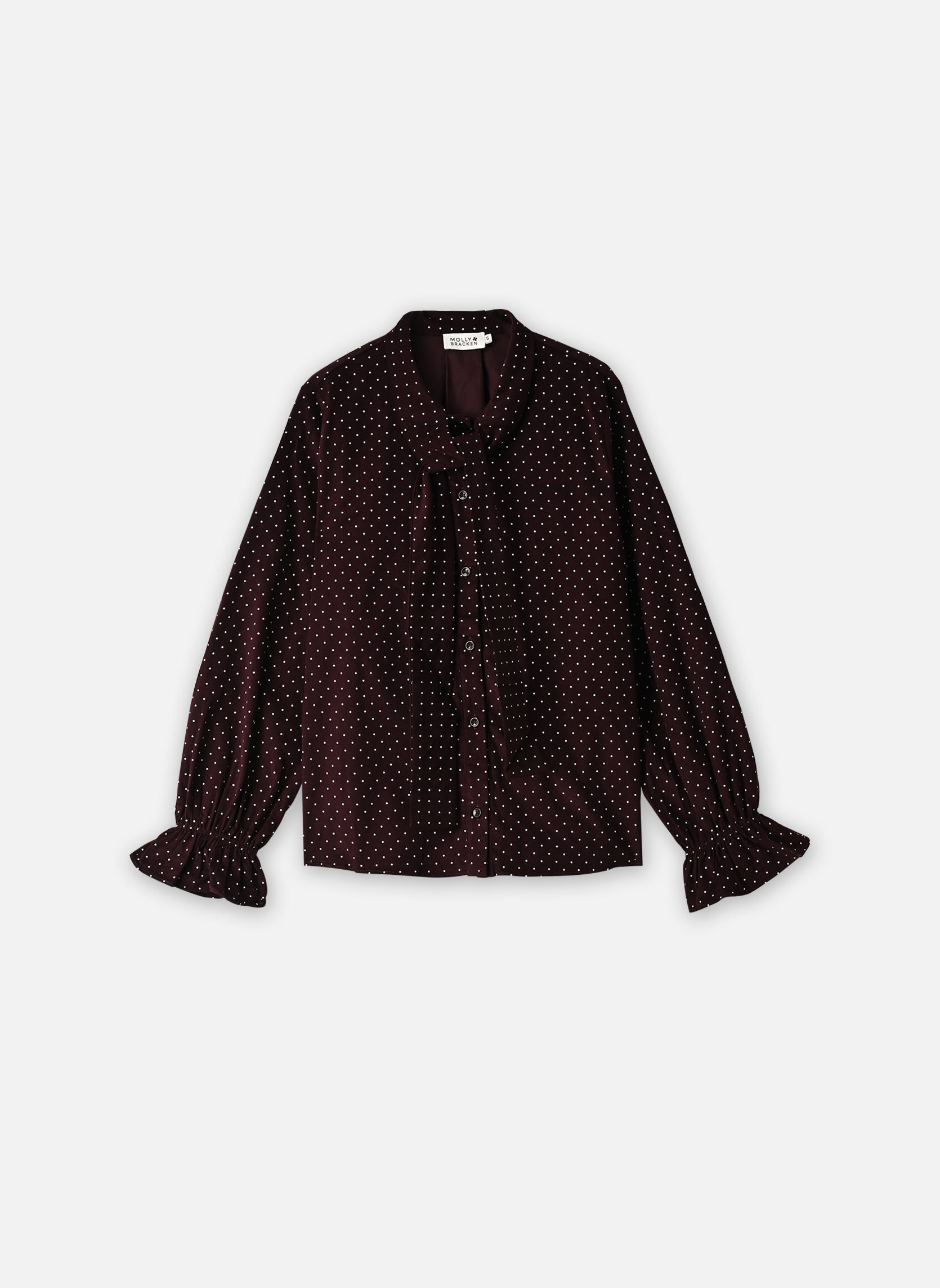 Chemises Ladies Woven Shirt-P1906EN femme violet Molly Bracken Chemises Ladies Woven Shirt-P1906EN femme violet DARK RED