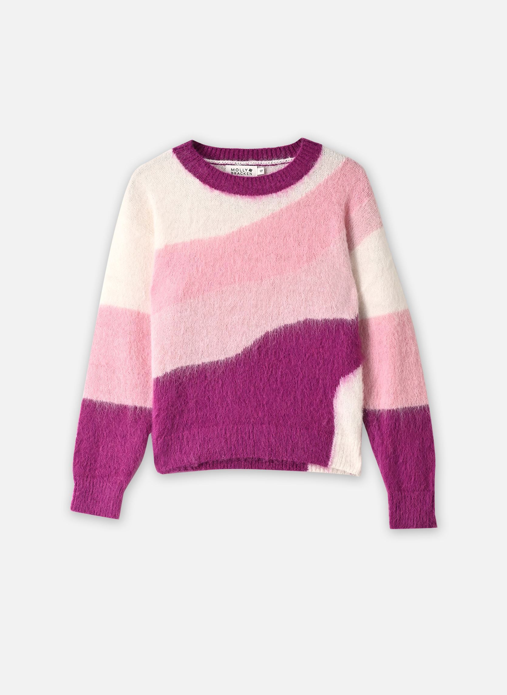 Pullover Girls Knitted Sweater-MLAL611EH mädchen weiß Molly Bracken Pullover Girls Knitted Sweater-MLAL611EH mädchen weiß PINK
