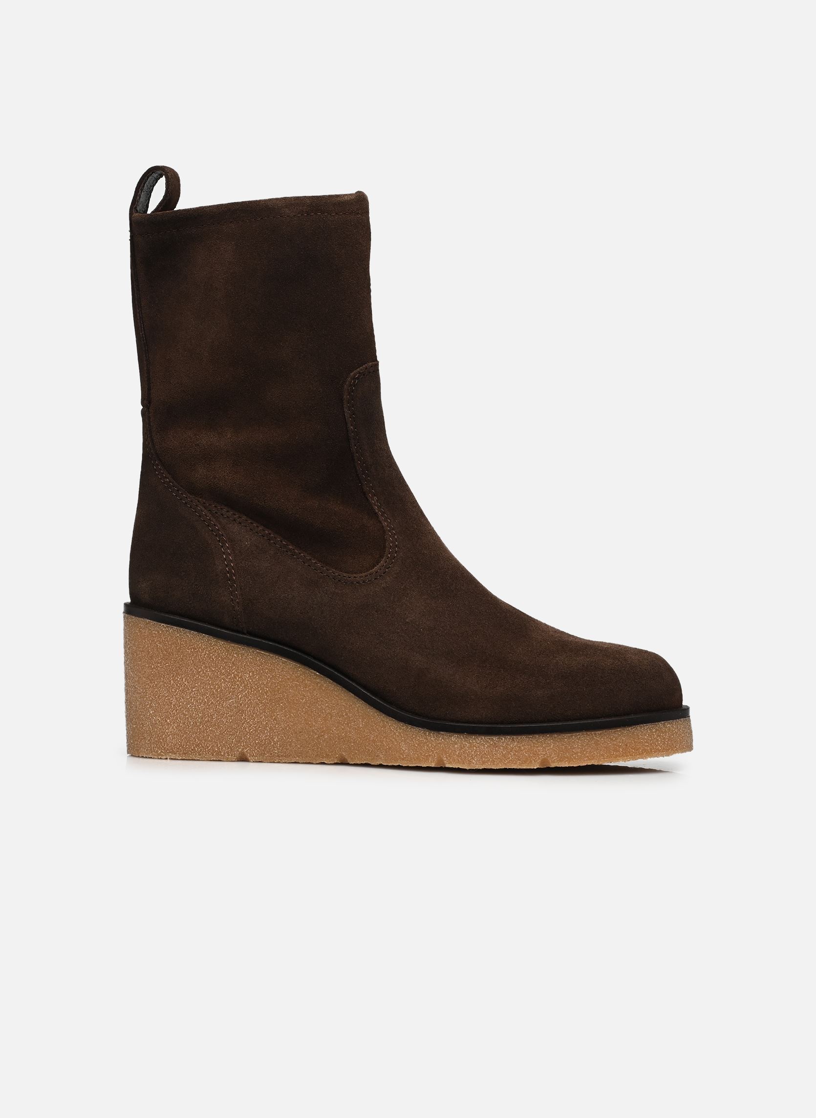 Bottines et boots MISS_F26_BS femme marron Unisa Bottines et boots MISS_F26_BS femme marron BROWN