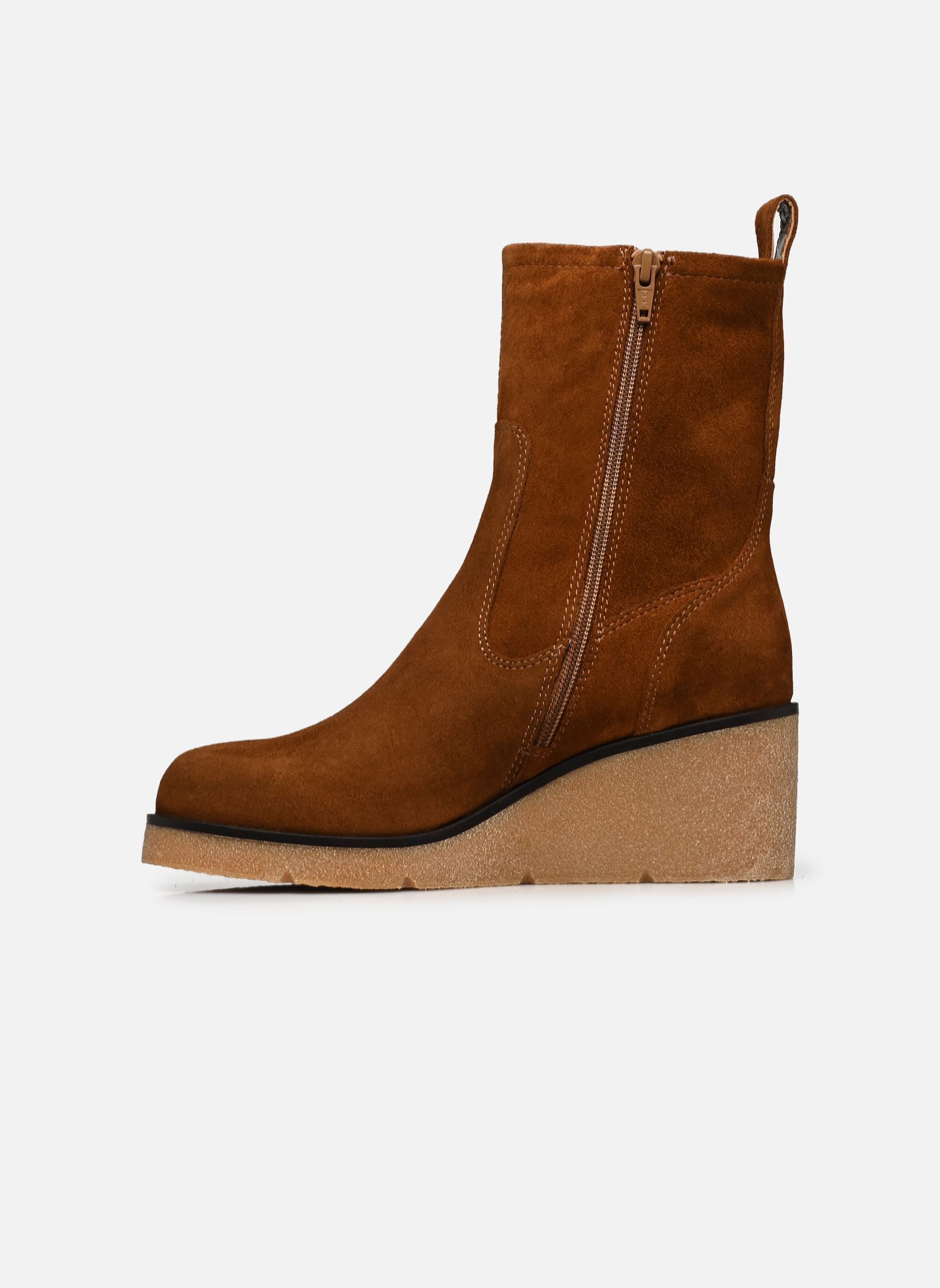 Bottines et boots MISS_F26_BS femme marron Unisa Bottines et boots MISS_F26_BS femme marron TANGER