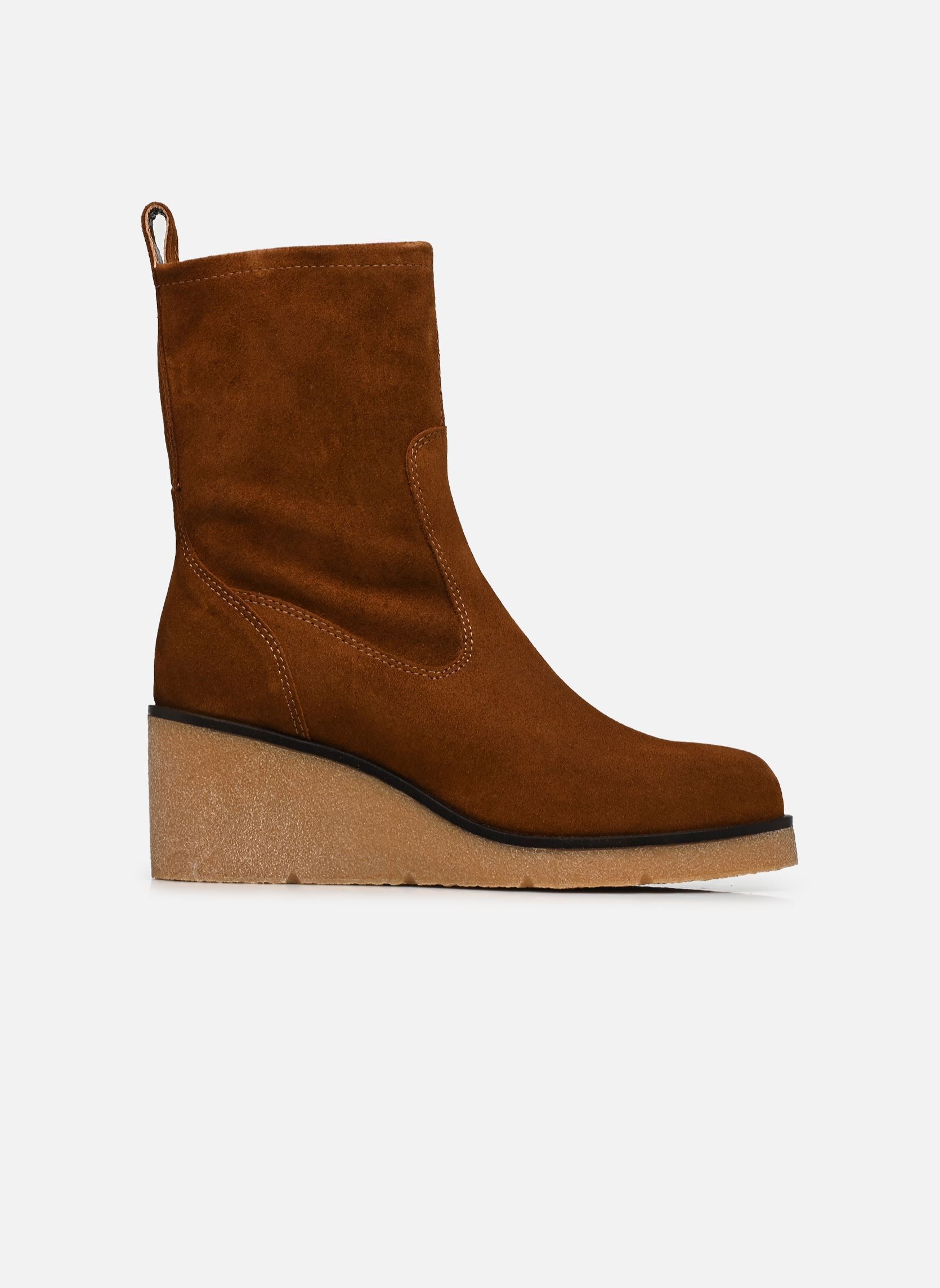 Bottines et boots MISS_F26_BS femme marron Unisa Bottines et boots MISS_F26_BS femme marron TANGER