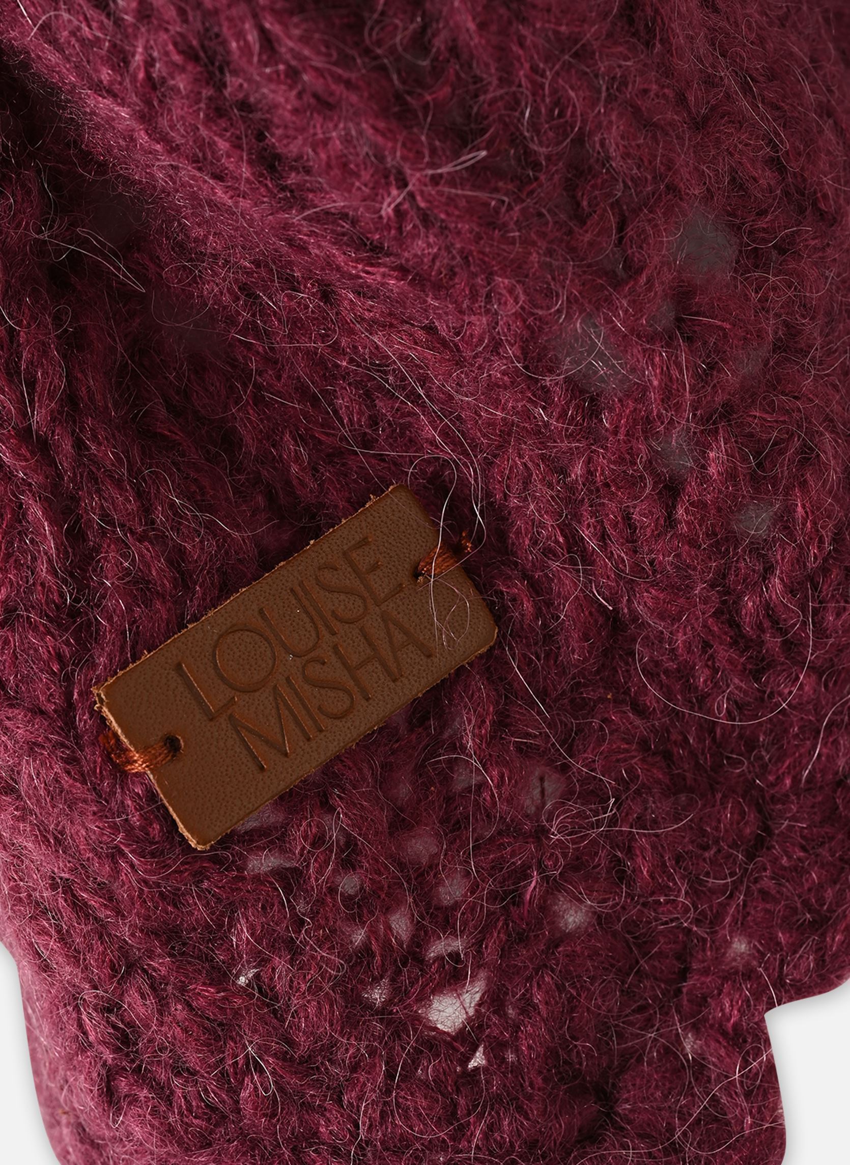 Schals und Tücher Biniou damen bordeaux Louise Misha Schals und Tücher Biniou damen bordeaux RASPBERRY