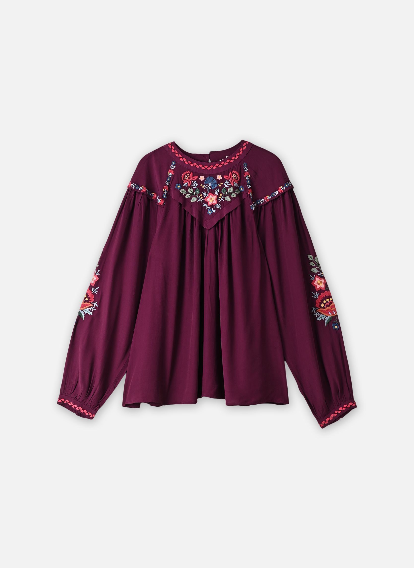 Blouses Izzy femme violet Louise Misha Blouses Izzy femme violet BURGUNDY