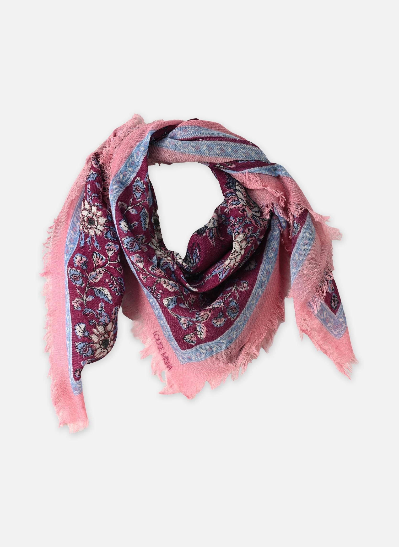 Echarpes et foulards Mekness femme bordeaux Louise Misha Echarpes et foulards Mekness femme bordeaux BURGUNDY DAHLIA DREAM