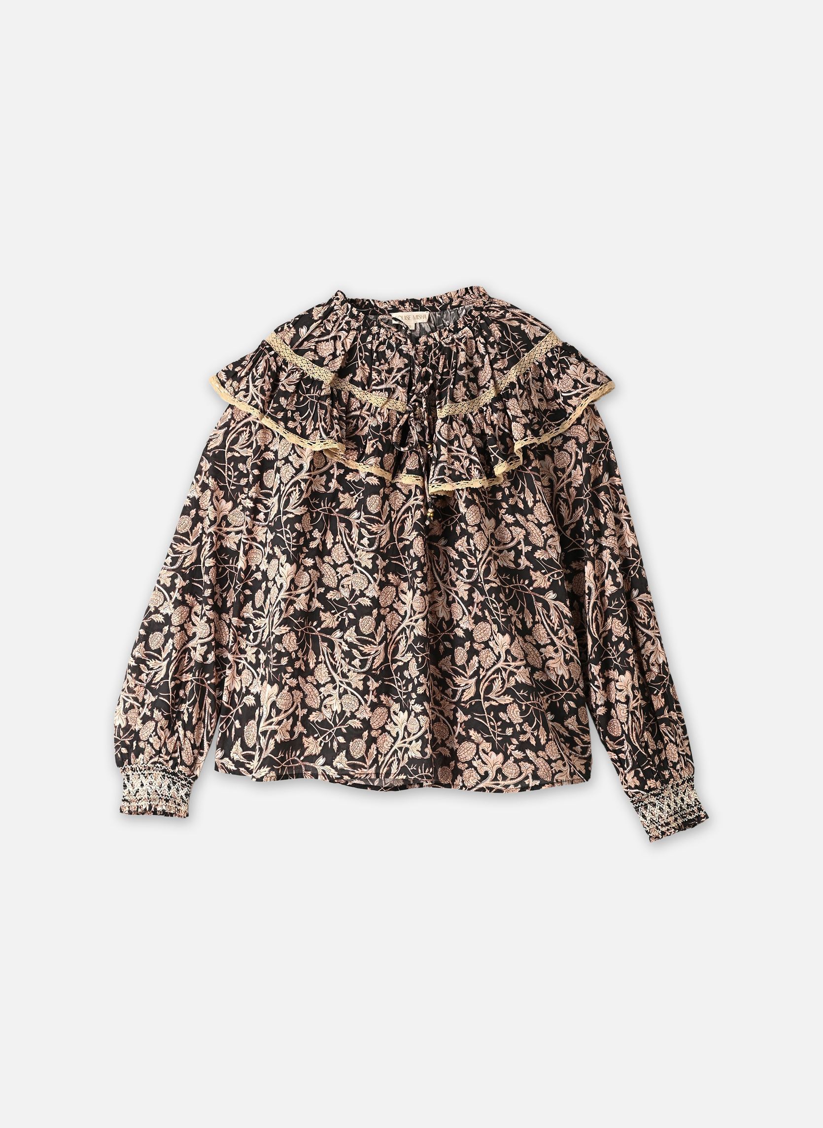 Blouses Nicole dames meerkleurig Louise Misha Blouses Nicole dames meerkleurig BLACK BLOOMING WOODS