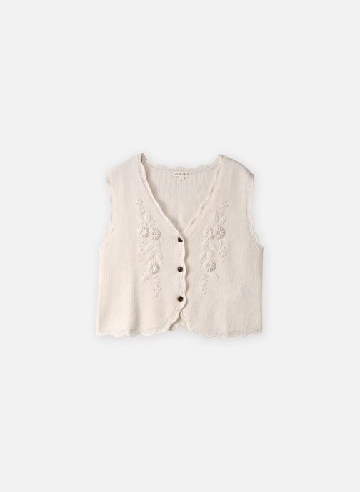 Louise Misha Gilet Sayam donna bianco