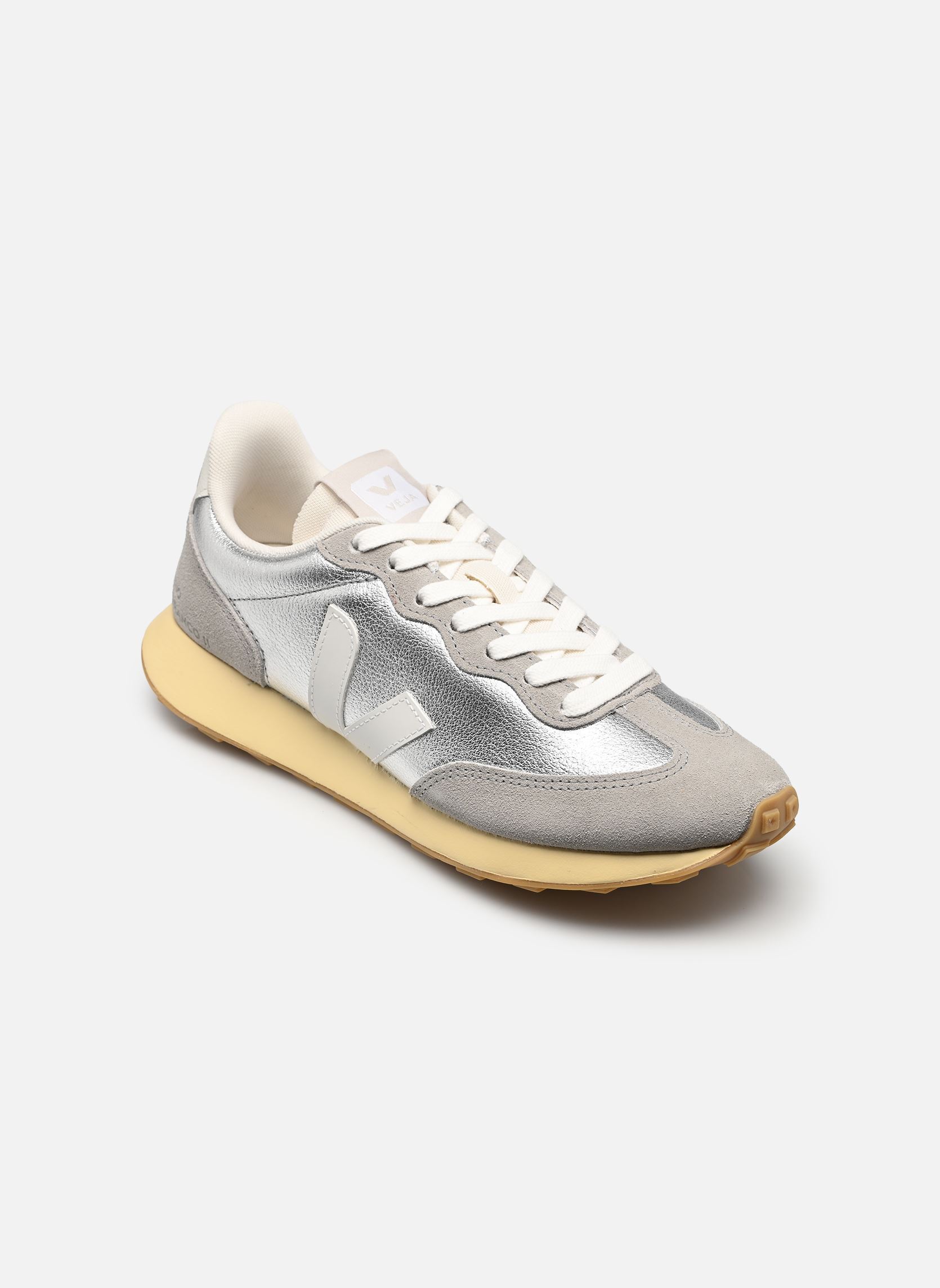 Baskets basses RIO BRANCO II O.T LEATHER femme gris Veja Baskets basses RIO BRANCO II O.T LEATHER femme gris SILVER_OXFORD-GREY_WHITE