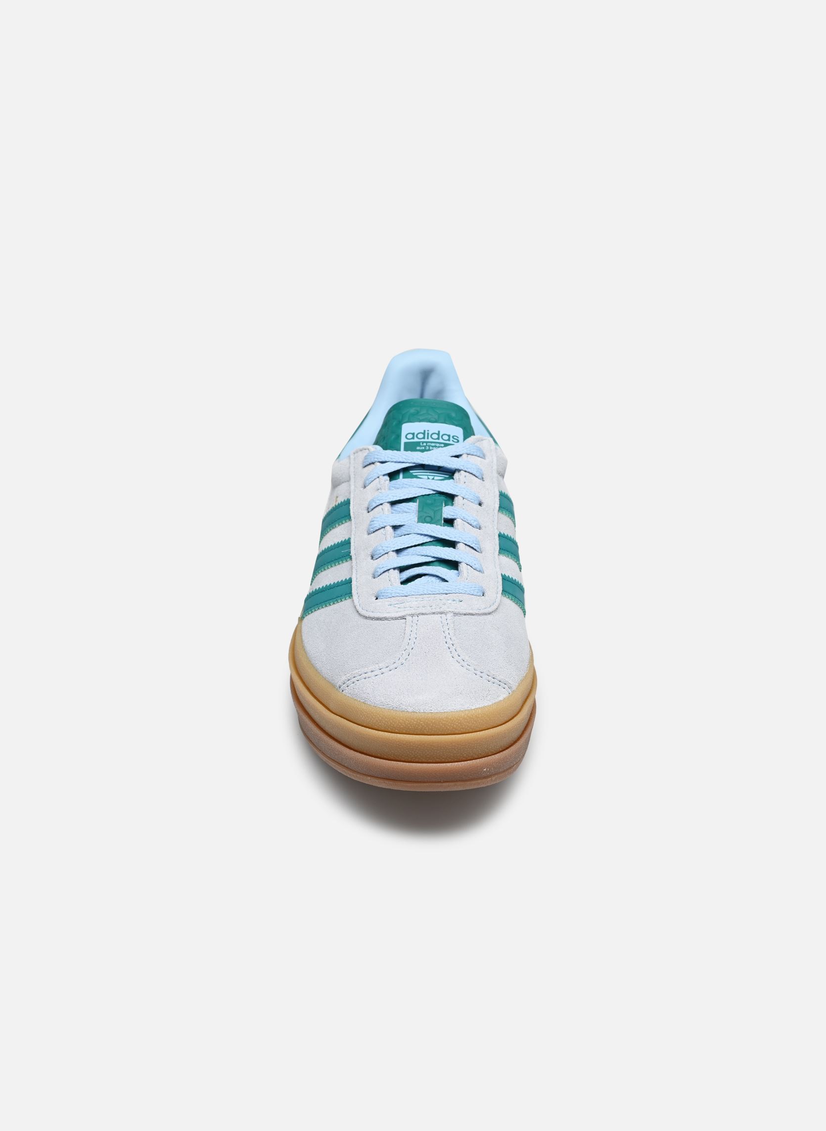 Baskets basses GAZELLE BOLD W femme bleu adidas originals Baskets basses GAZELLE BOLD W femme bleu CLESKY/EQTGRN/GOLDMT
