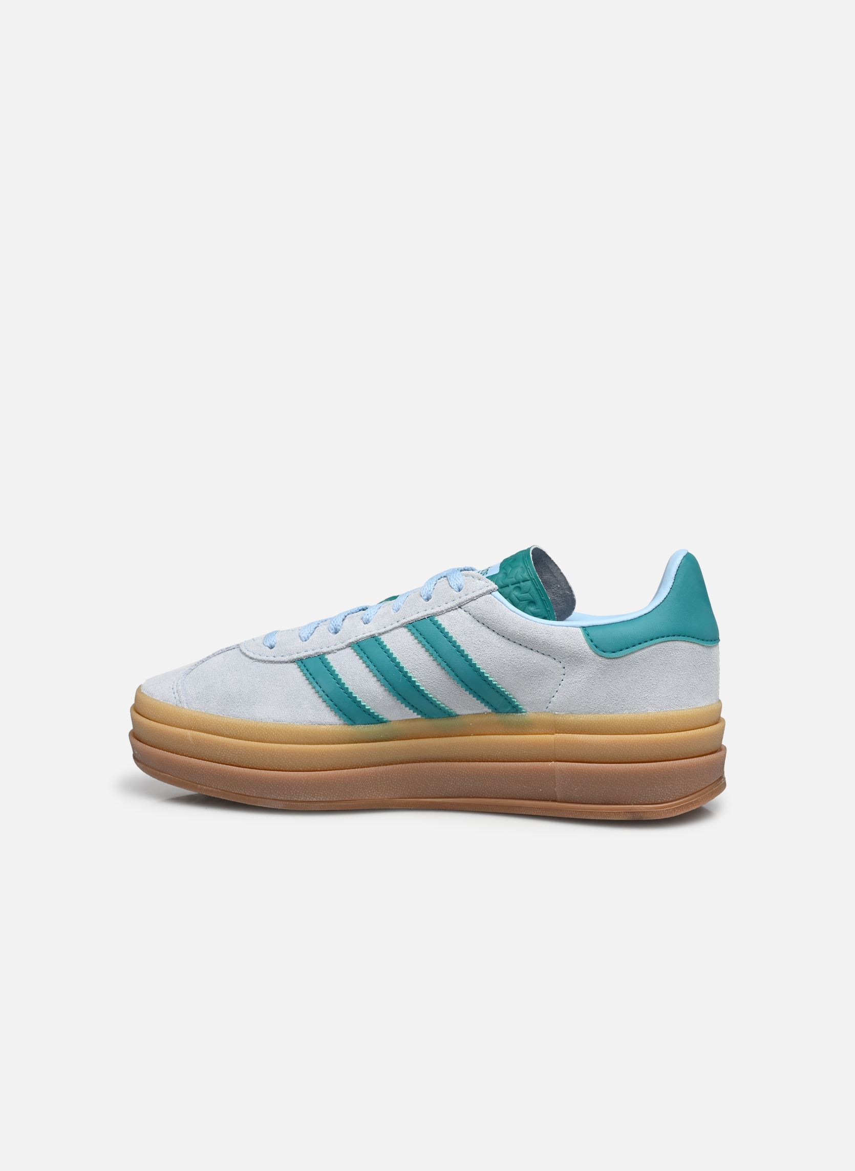 Baskets basses GAZELLE BOLD W femme bleu adidas originals Baskets basses GAZELLE BOLD W femme bleu CLESKY/EQTGRN/GOLDMT