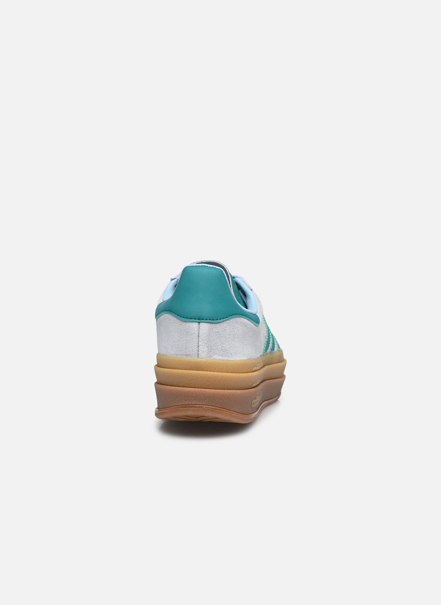 Baskets basses GAZELLE BOLD W femme bleu adidas originals Baskets basses GAZELLE BOLD W femme bleu CLESKY/EQTGRN/GOLDMT