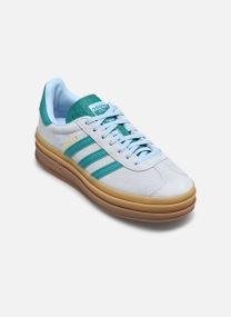 Baskets basses GAZELLE BOLD W femme bleu adidas originals Baskets basses GAZELLE BOLD W femme bleu CLESKY/EQTGRN/GOLDMT