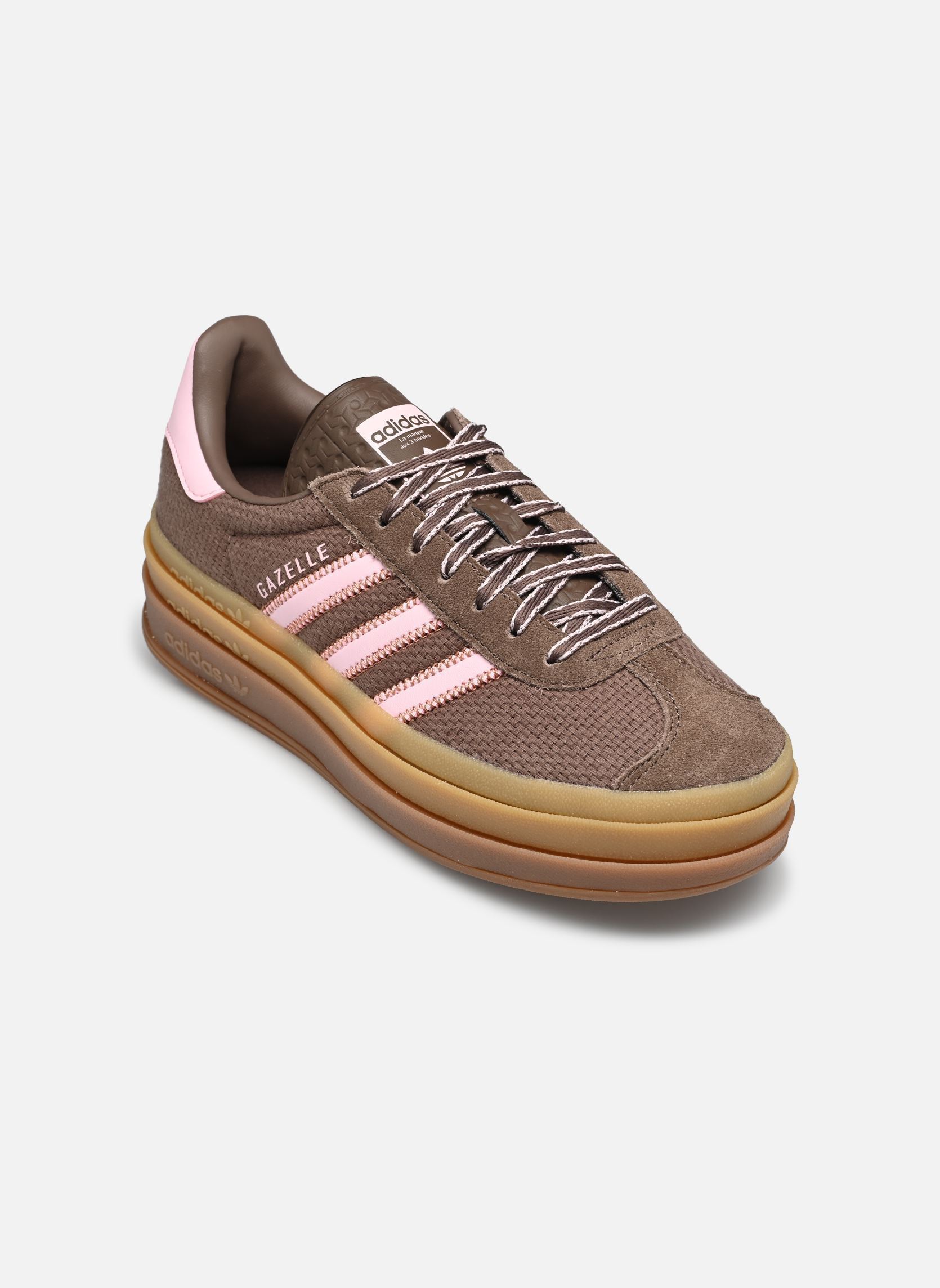 Baskets basses GAZELLE BOLD W femme marron adidas originals Baskets basses GAZELLE BOLD W femme marron EARSTR/CLPINK/CLASTR