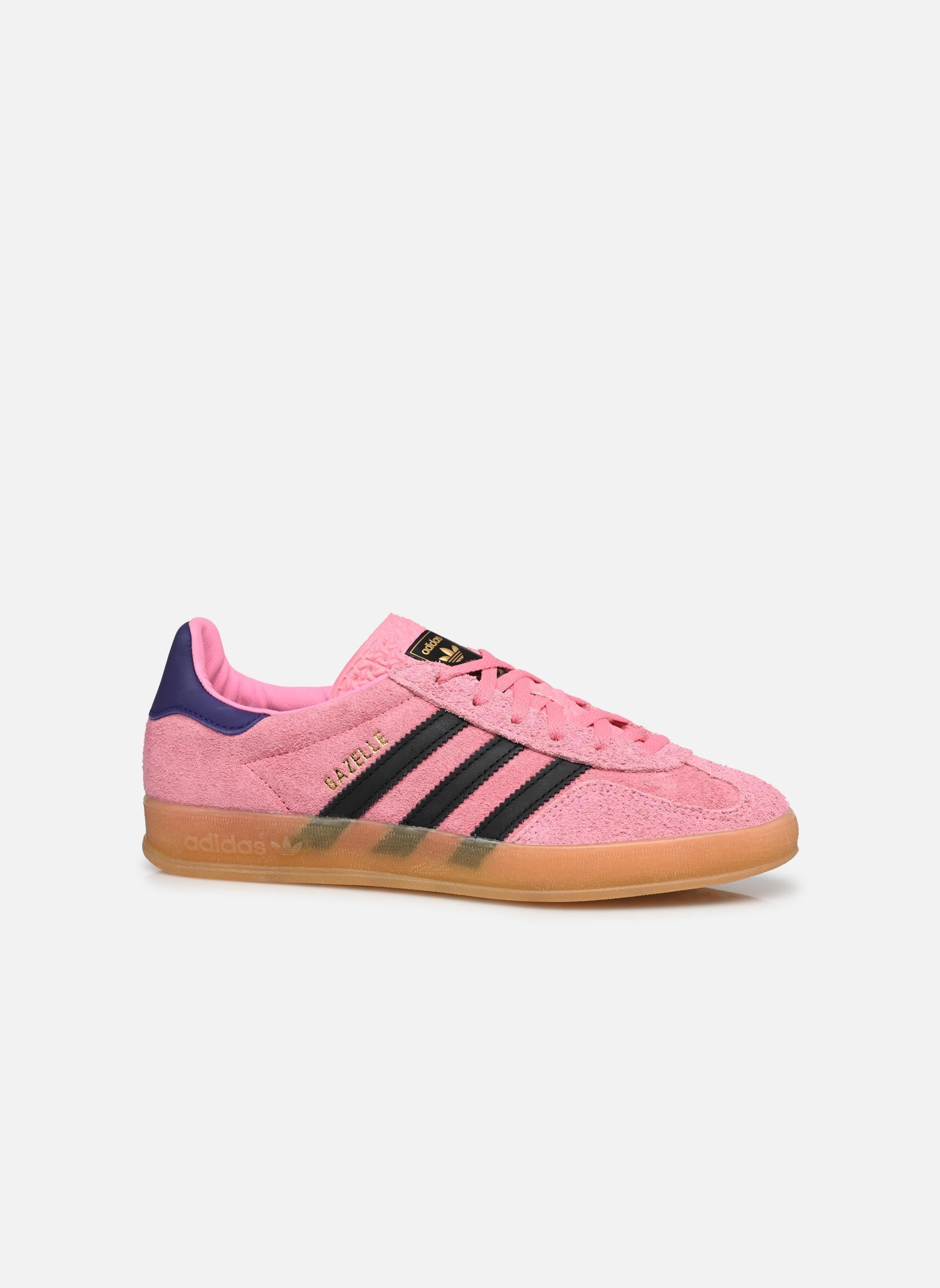 Baskets basses GAZELLE INDOOR W femme rose adidas originals Baskets basses GAZELLE INDOOR W femme rose BLIPNK/CBLACK/CPURPL