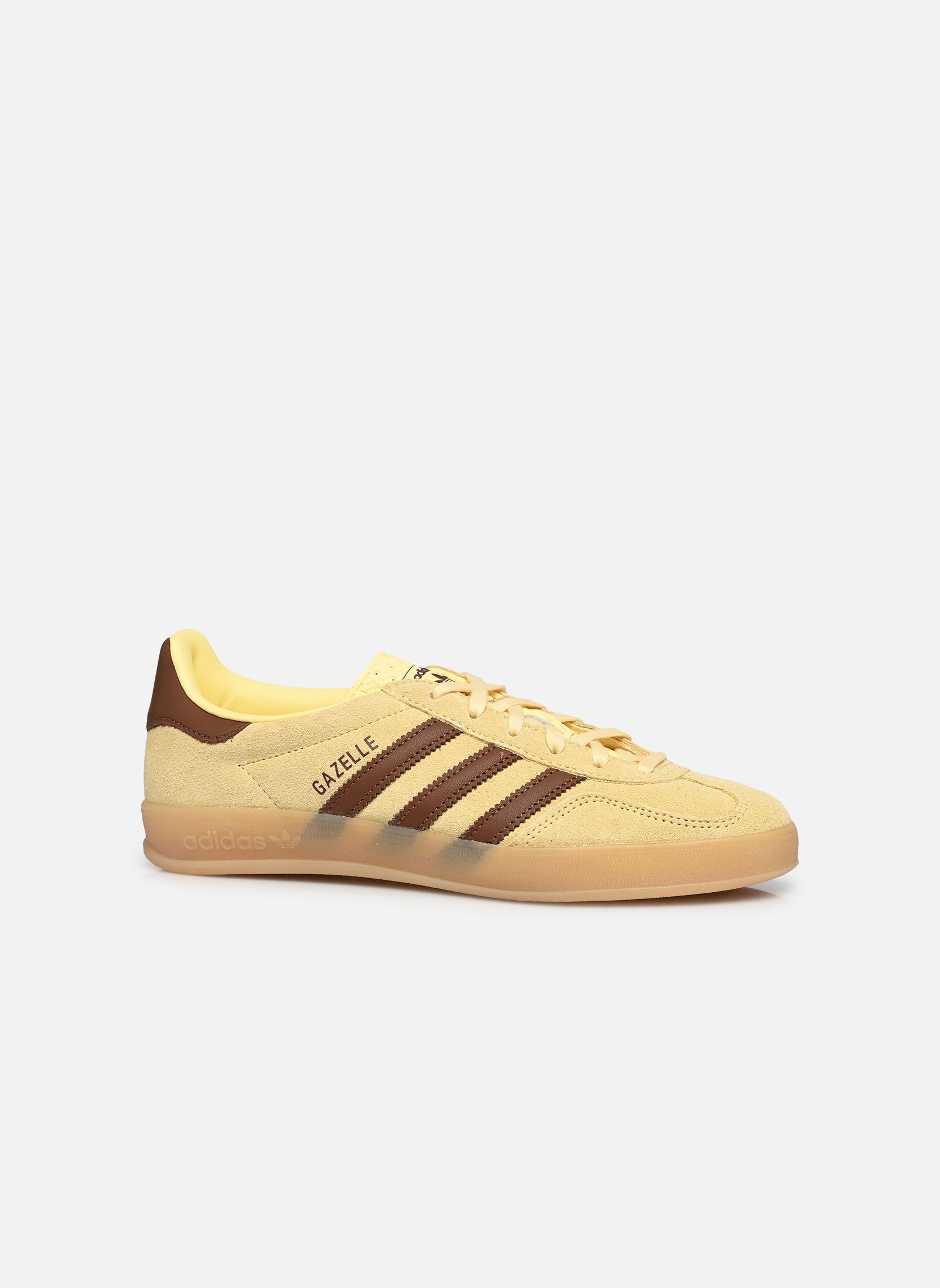 Baskets basses GAZELLE INDOOR W femme jaune adidas originals Baskets basses GAZELLE INDOOR W femme jaune ALMYEL/PREBRN/GUM4