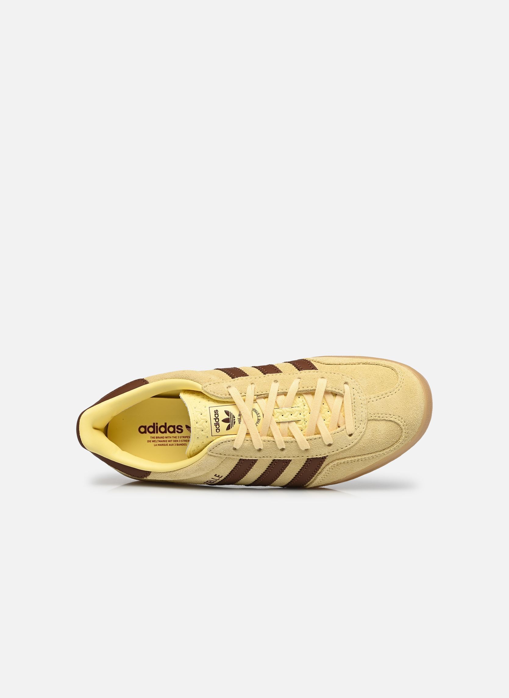 Baskets basses GAZELLE INDOOR W femme jaune adidas originals Baskets basses GAZELLE INDOOR W femme jaune ALMYEL/PREBRN/GUM4