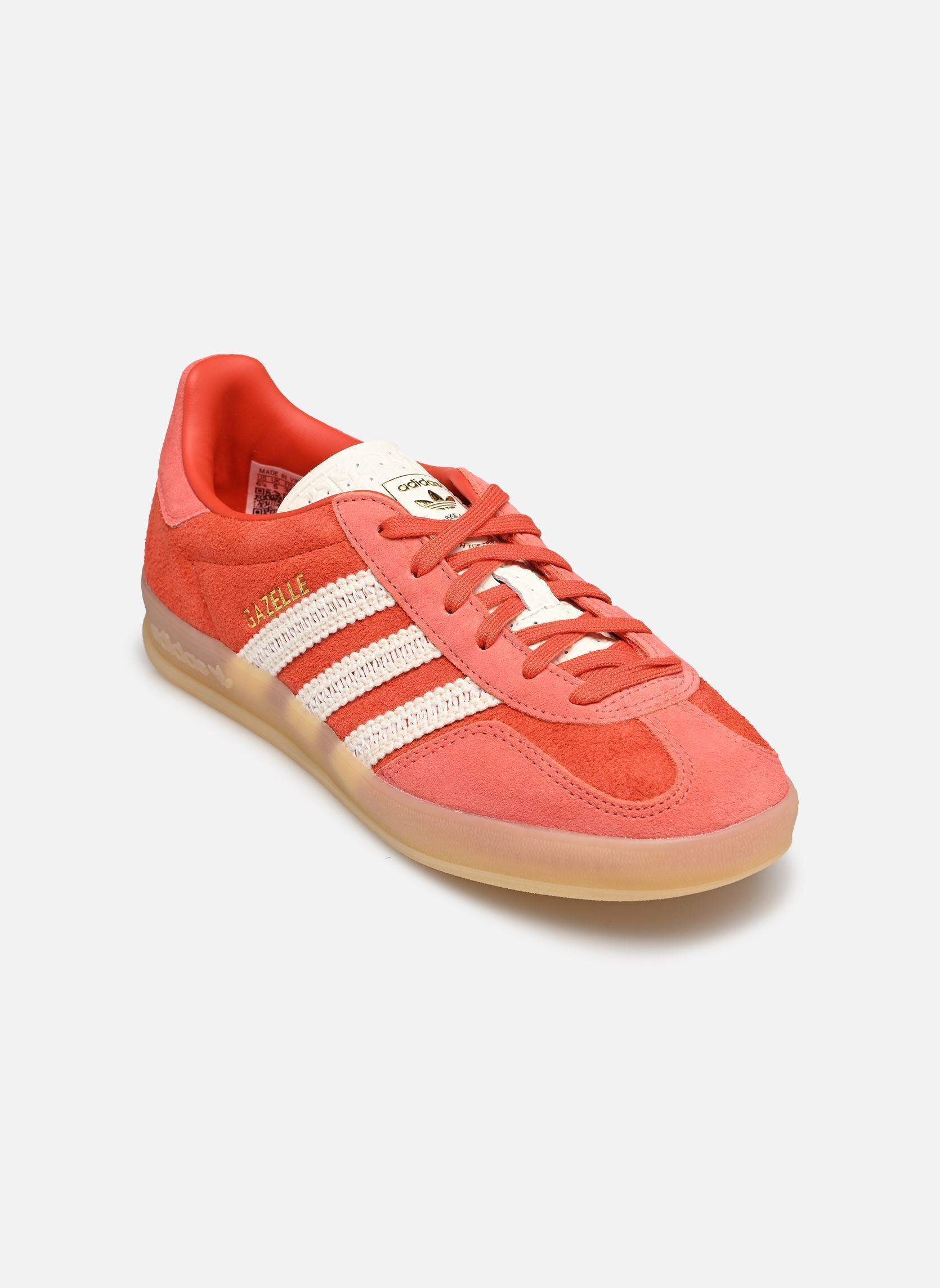 Baskets basses GAZELLE INDOOR W femme rouge adidas originals Baskets basses GAZELLE INDOOR W femme rouge PRELOVED RED