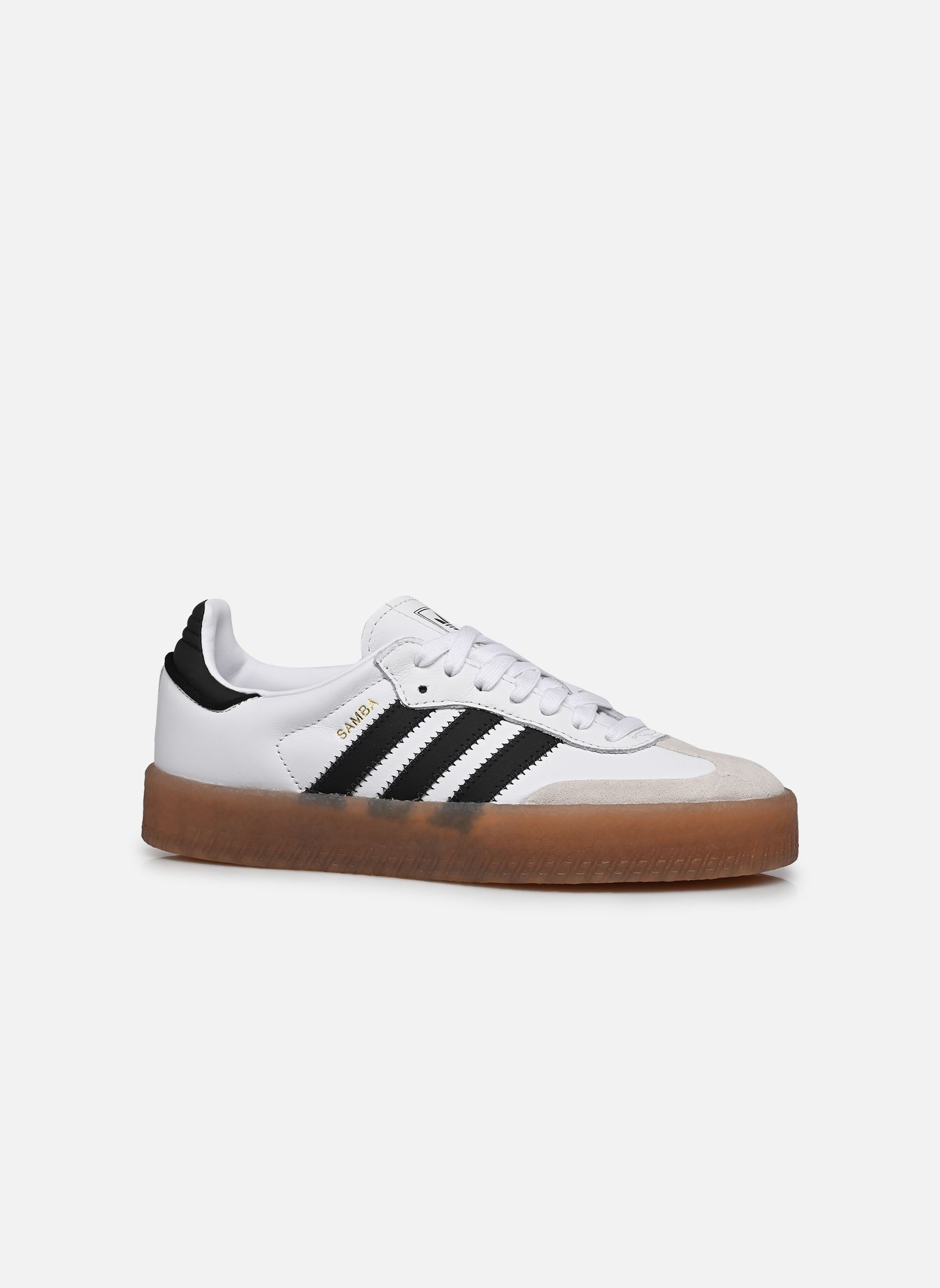 Lage sneakers SAMBAE W dames wit adidas originals Lage sneakers SAMBAE W dames wit FTWWHT/CBLACK/GOLDMT