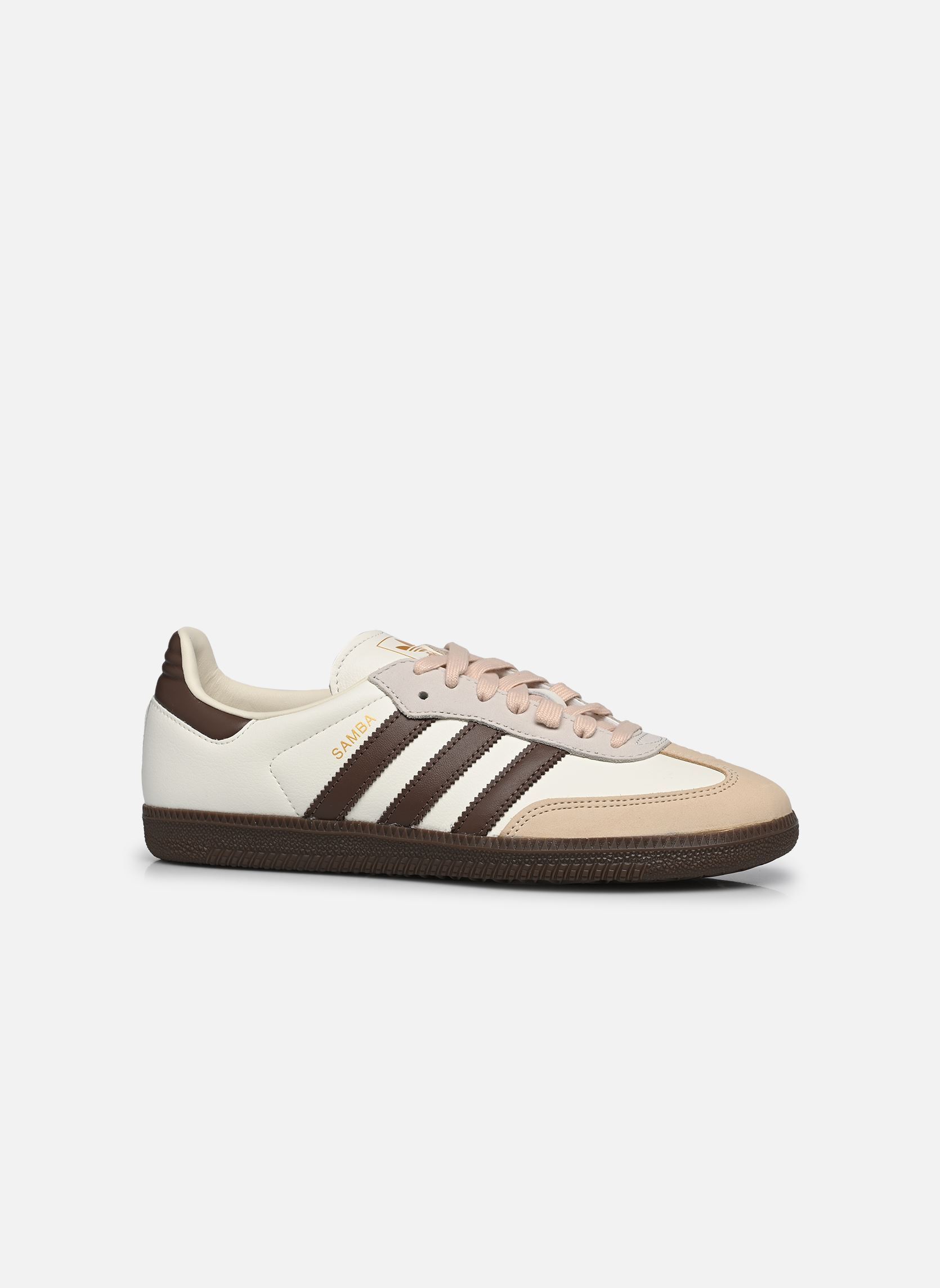Lage sneakers SAMBA OG W dames beige adidas originals Lage sneakers SAMBA OG W dames beige OWHITE/EARSTR/GUM3