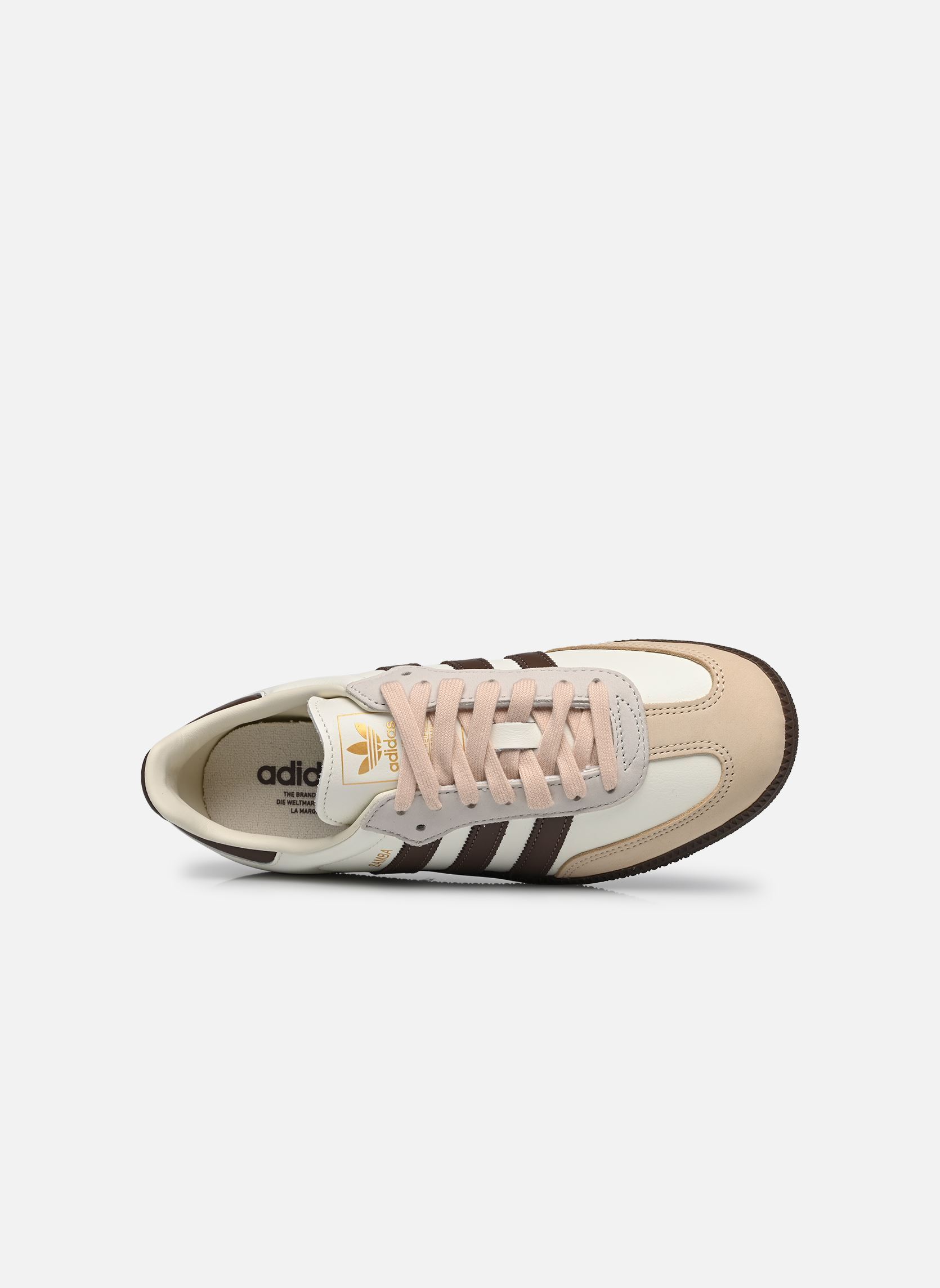 Lage sneakers SAMBA OG W dames beige adidas originals Lage sneakers SAMBA OG W dames beige OWHITE/EARSTR/GUM3