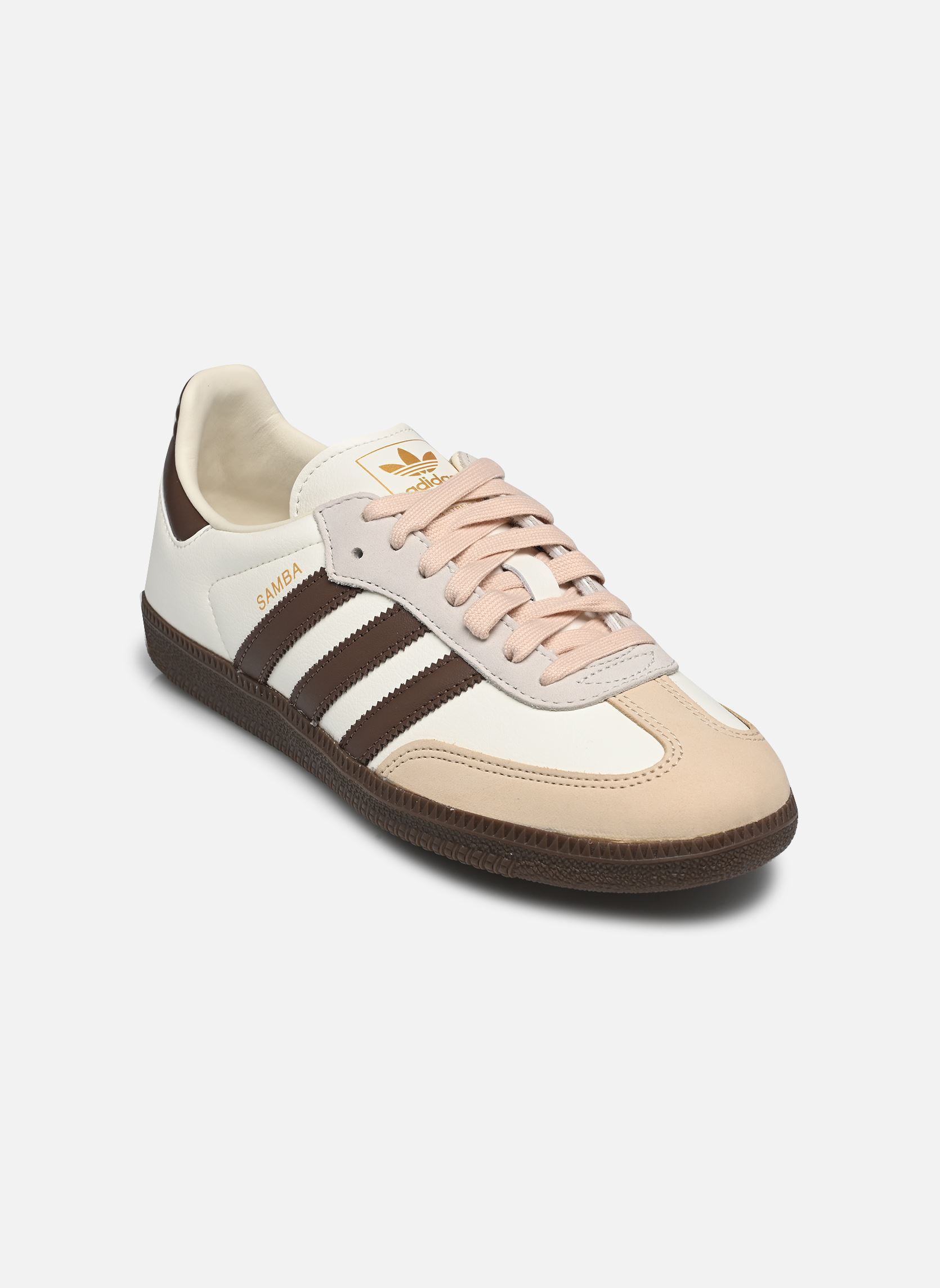 Lage sneakers SAMBA OG W dames beige adidas originals Lage sneakers SAMBA OG W dames beige OWHITE/EARSTR/GUM3