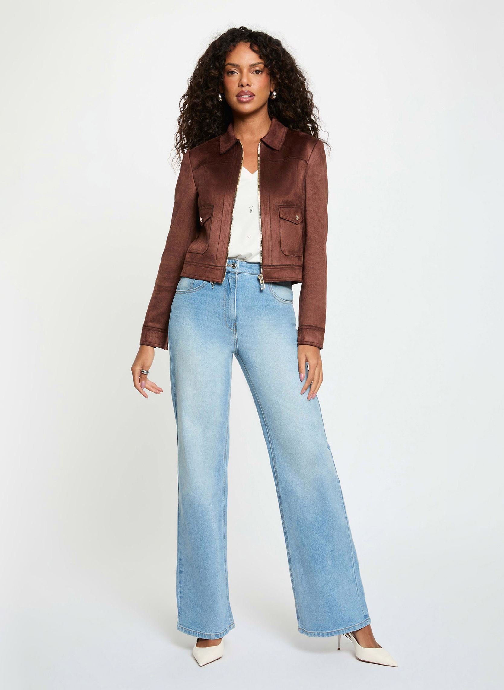 Vestes et manteaux 252-GLIVA femme marron Morgan Vestes et manteaux 252-GLIVA femme marron POTTING SOIL