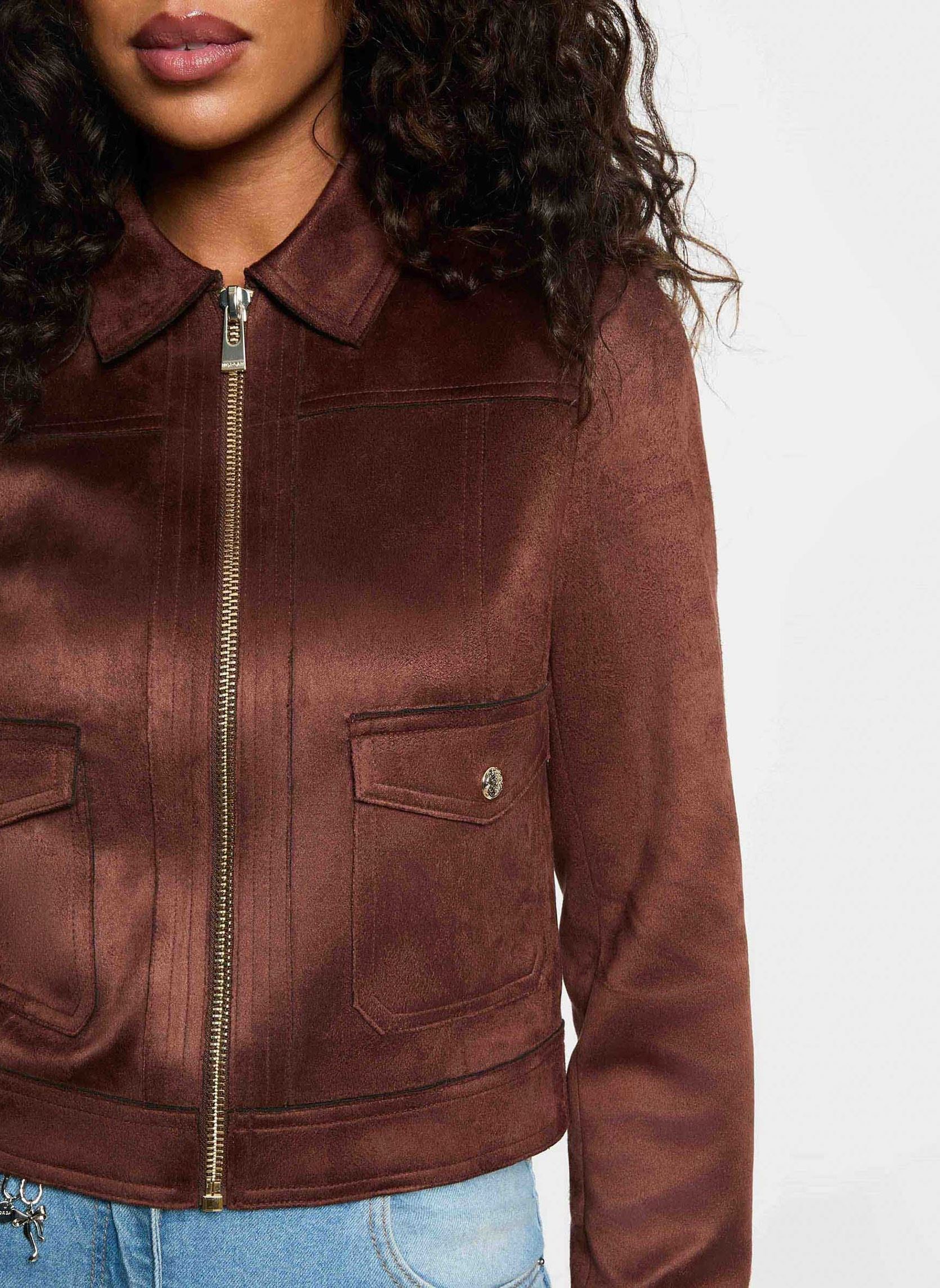 Vestes et manteaux 252-GLIVA femme marron Morgan Vestes et manteaux 252-GLIVA femme marron POTTING SOIL