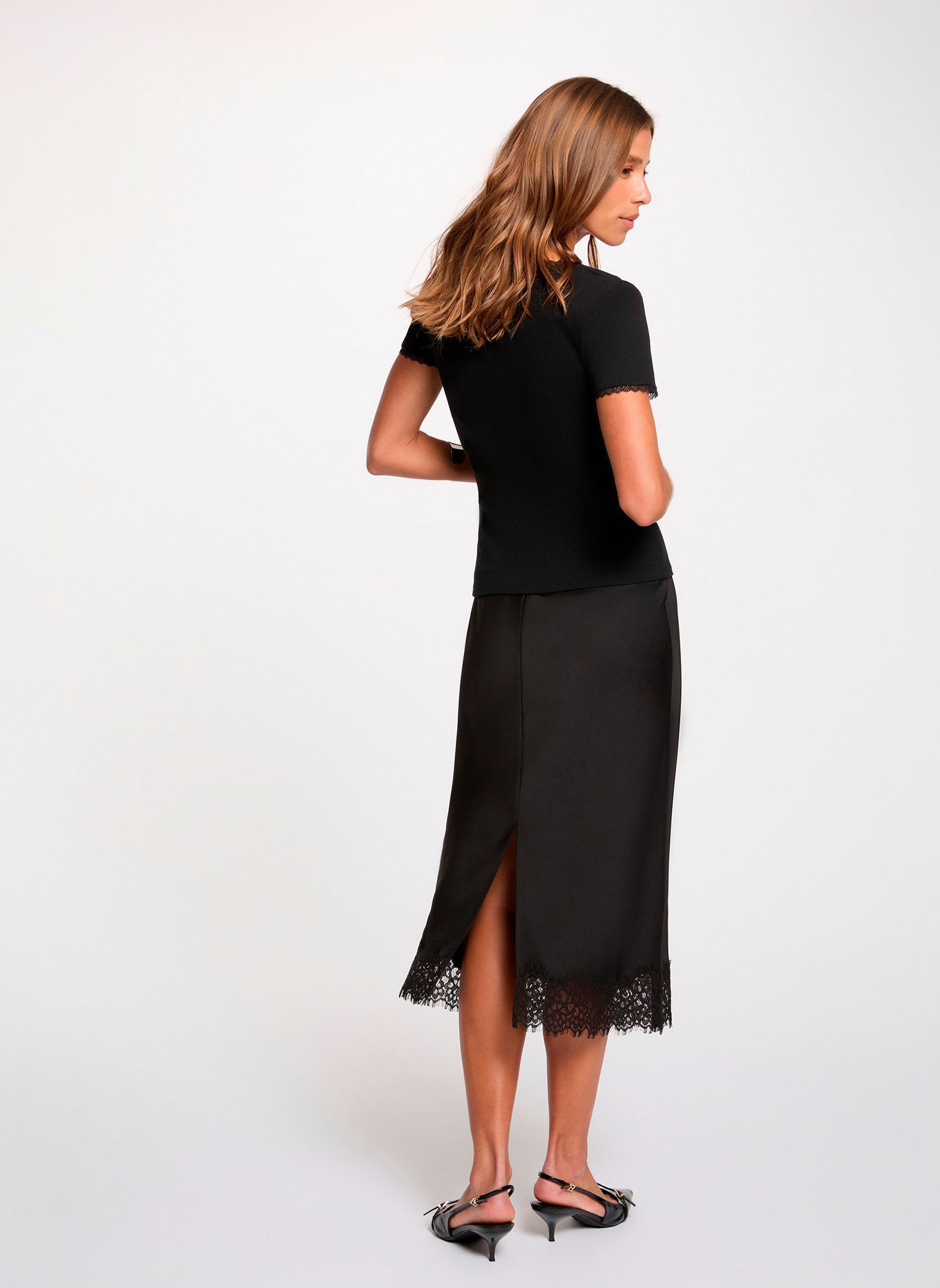 Jupes 261-JULIE femme noir Morgan Jupes 261-JULIE femme noir NOIR M