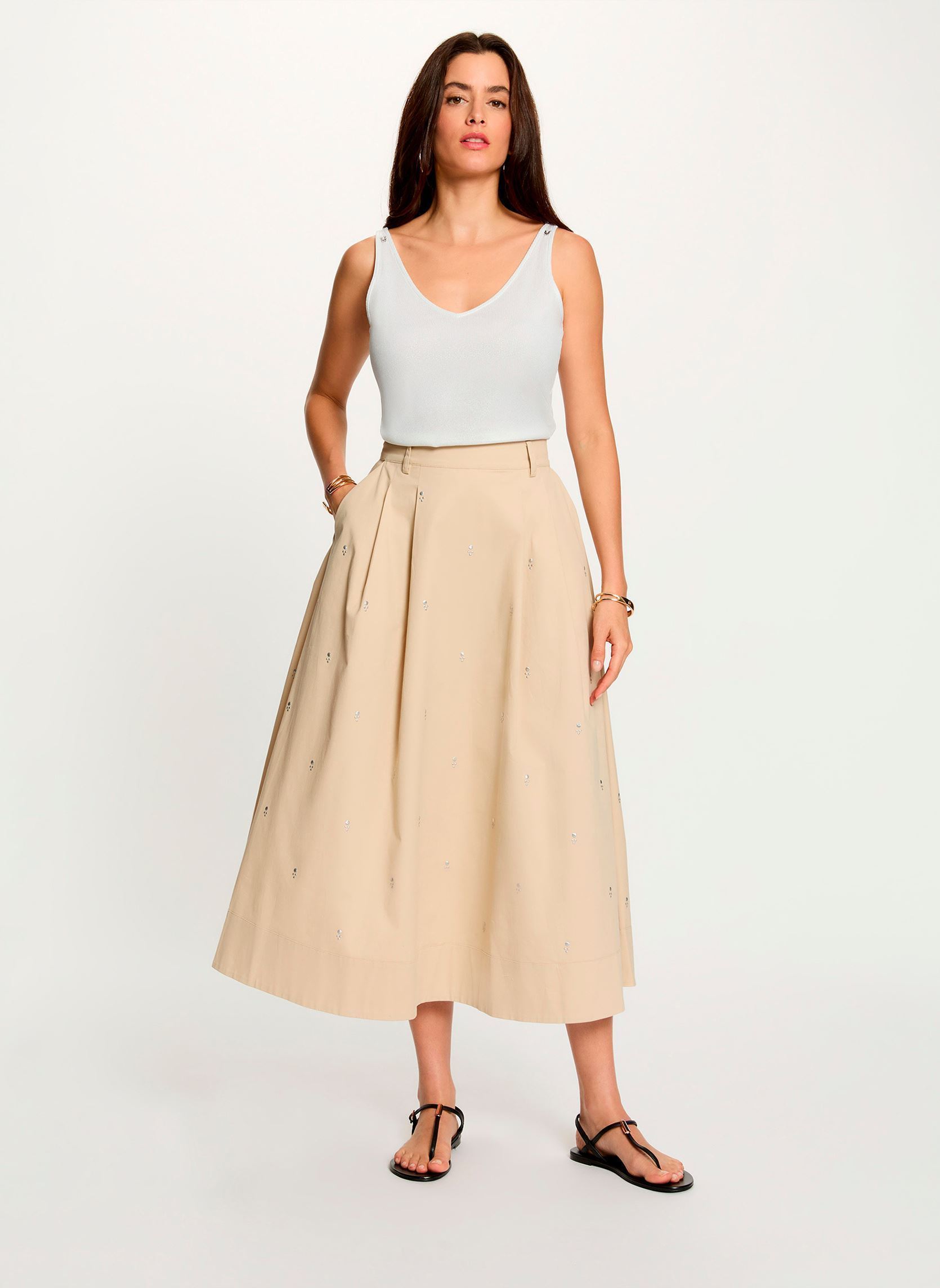 Débardeurs 262-DANIELO femme blanc Morgan Débardeurs 262-DANIELO femme blanc OFF WHITE M