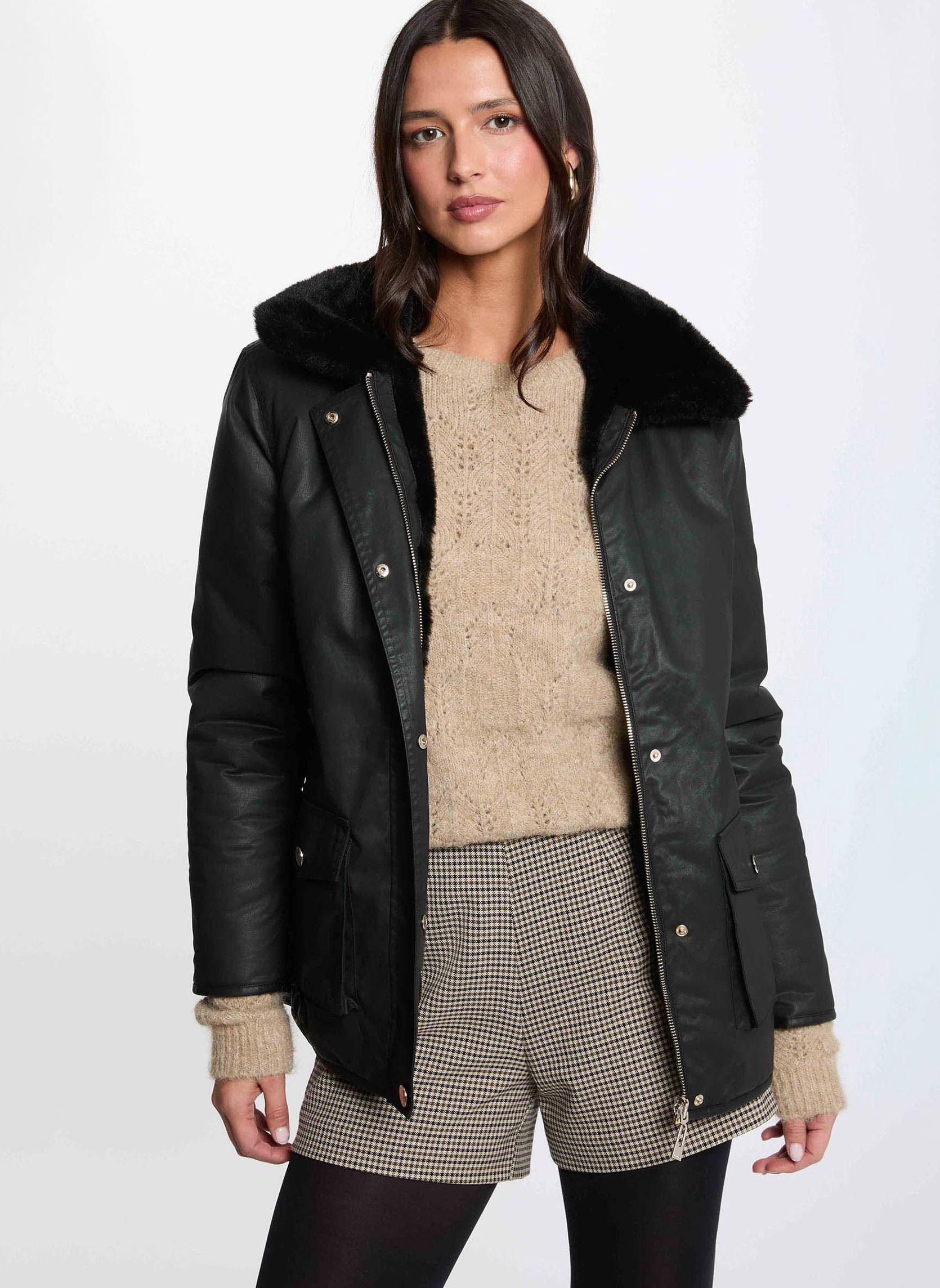 Parka enduite reversible femme - vue 2