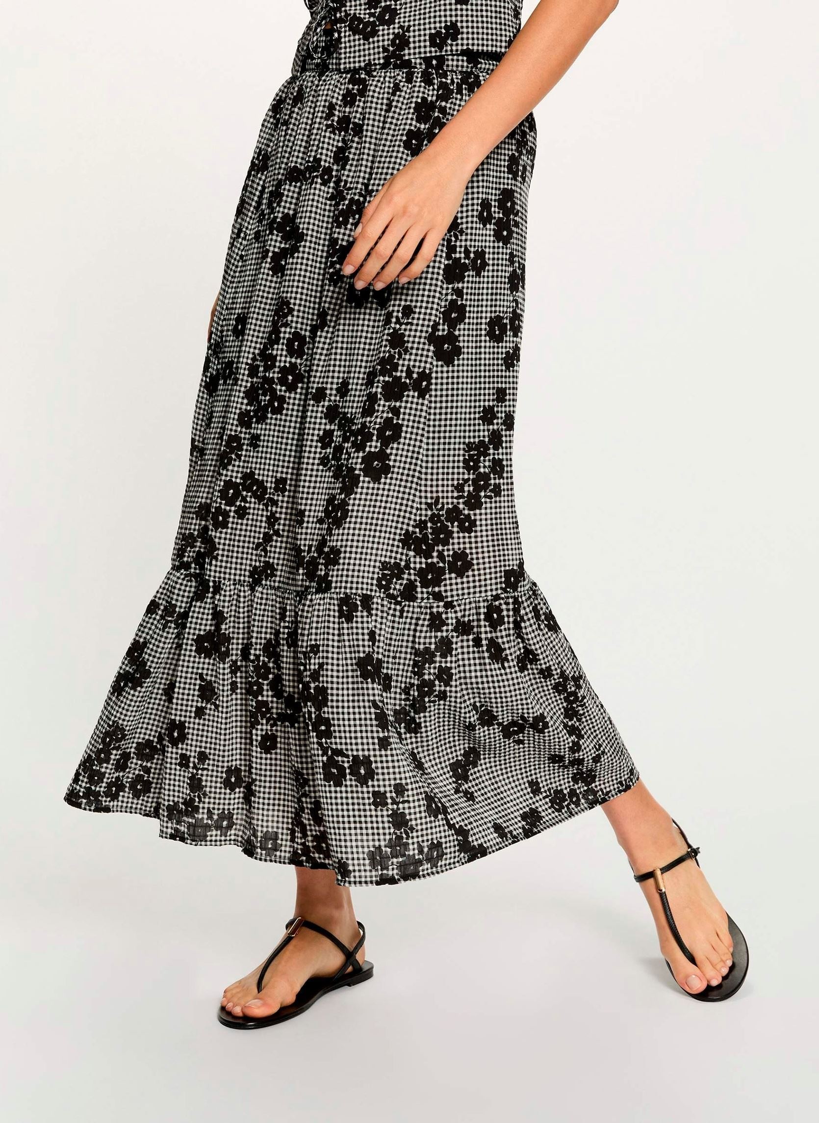 Jupe à étages imprimée femme - vue 2