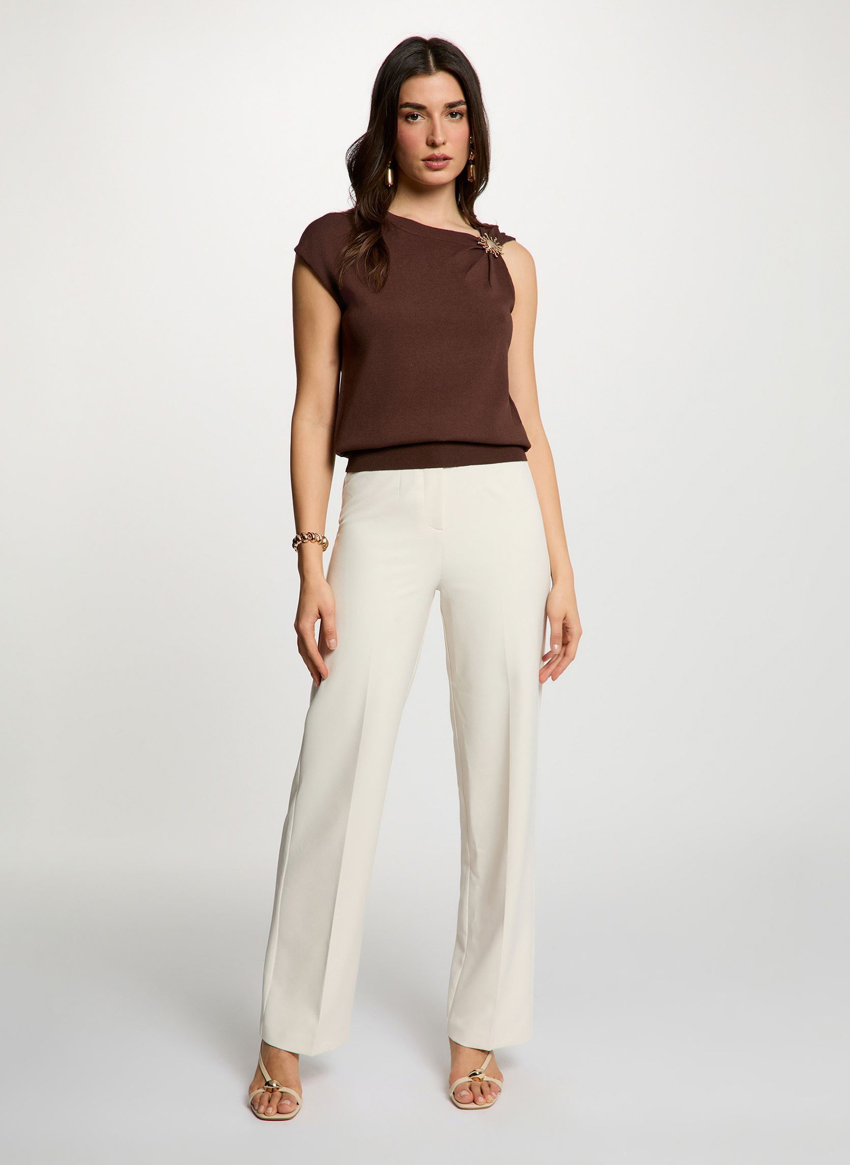 Pulls 262-MCHOCO femme marron Morgan Pulls 262-MCHOCO femme marron CHOCO M