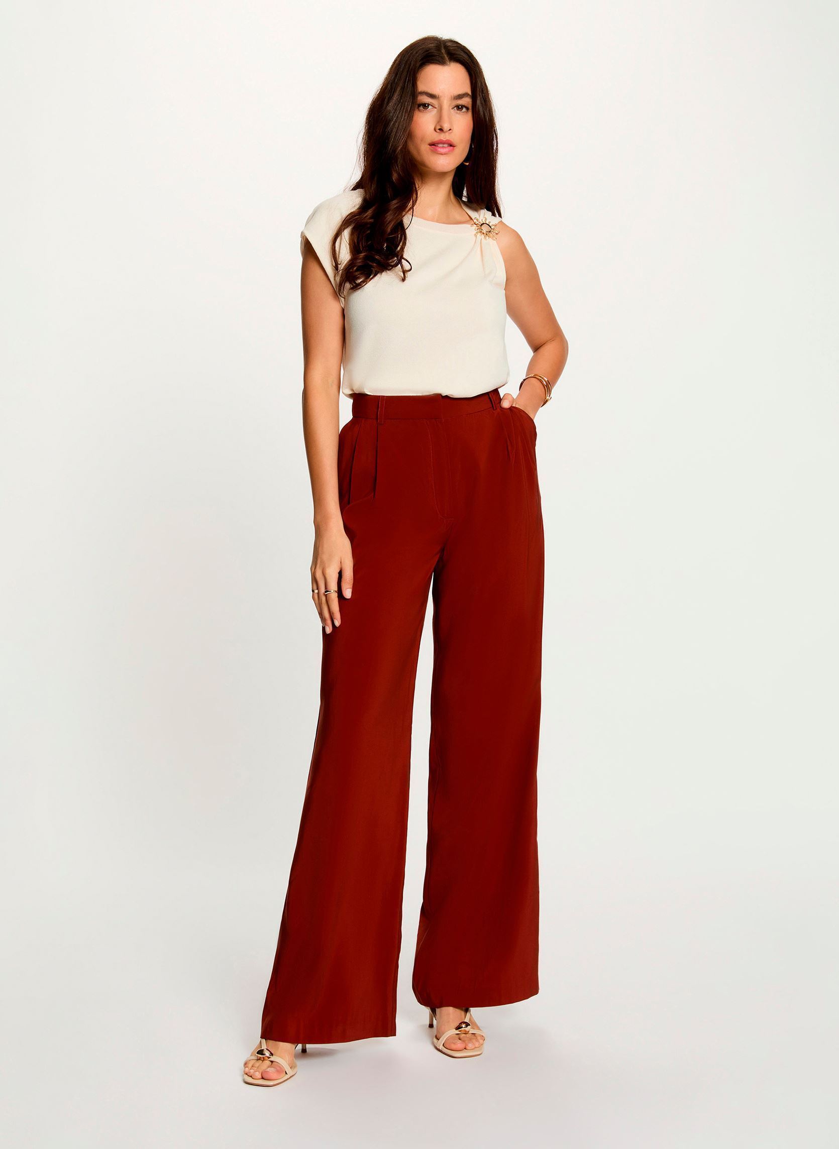 Pantalons 262-PDEKA.F femme marron Morgan Pantalons 262-PDEKA.F femme marron EPICE M