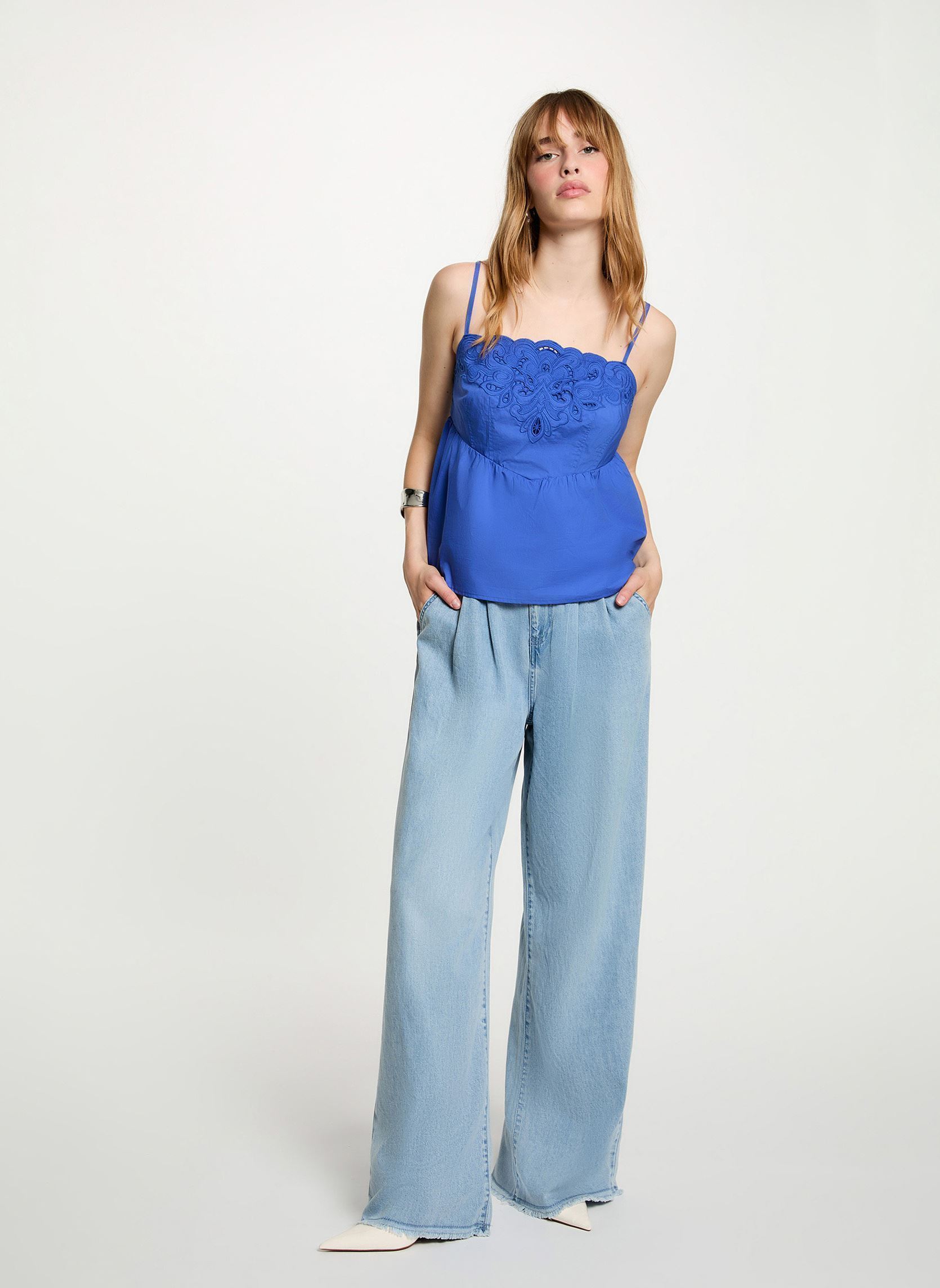 Jeans 262-PELIAM femme bleu Morgan Jeans 262-PELIAM femme bleu DENIM BLEACH