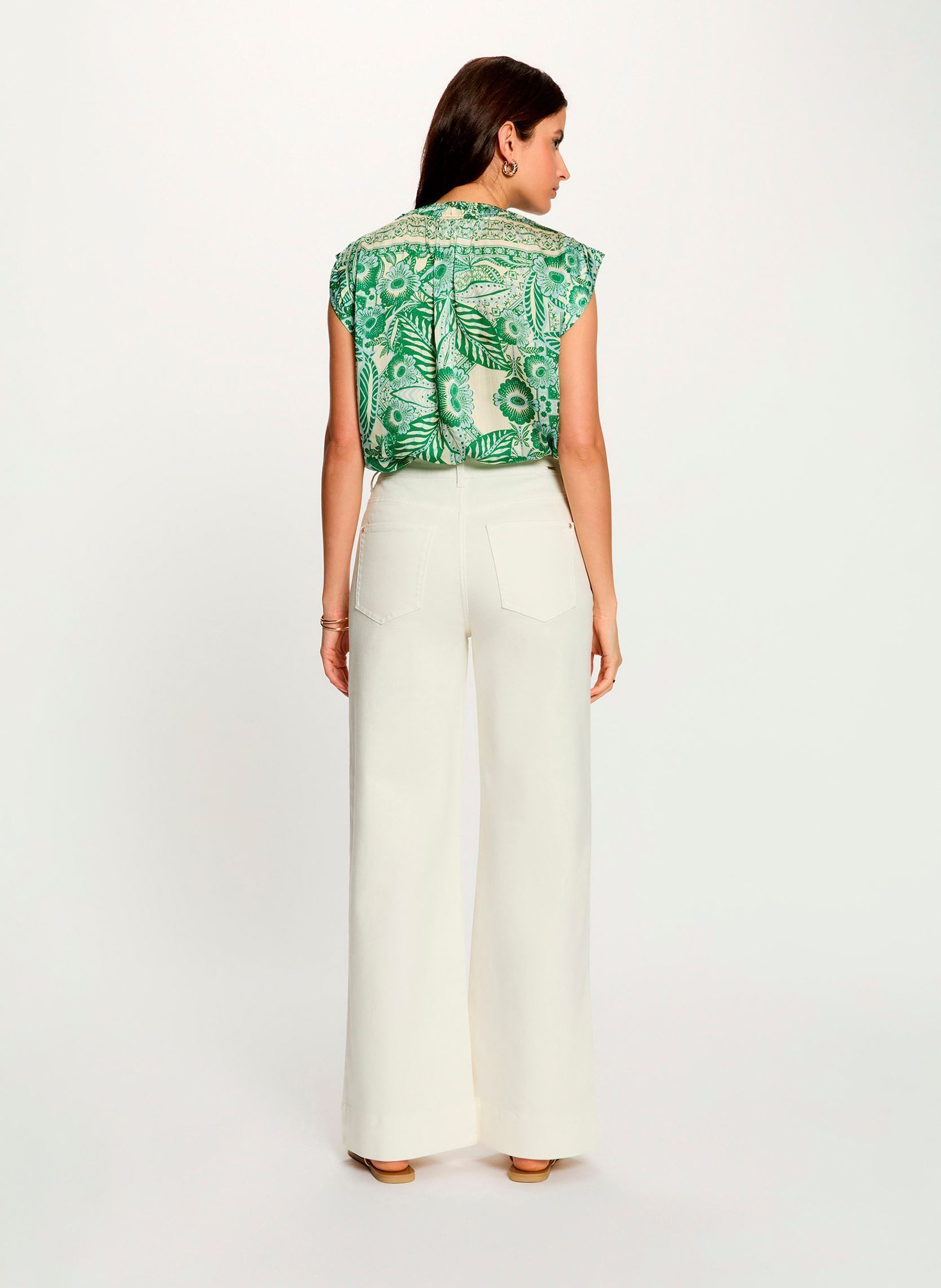 Jeans 262-POVA dames wit Morgan Jeans 262-POVA dames wit OFF WHITE M