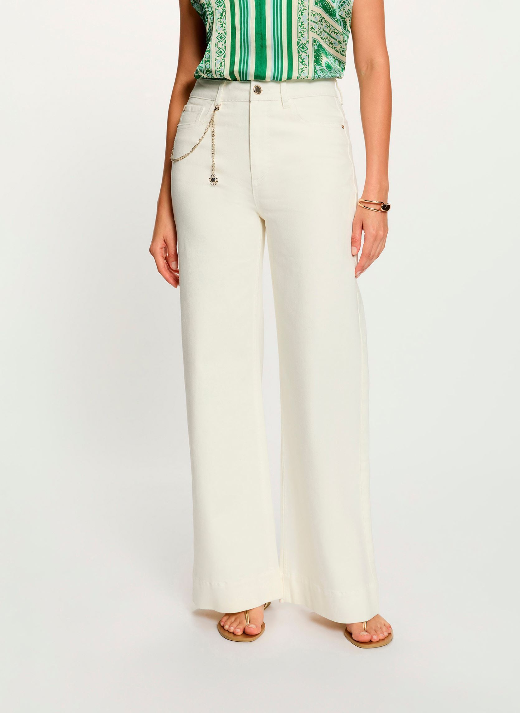 Jeans 262-POVA dames wit Morgan Jeans 262-POVA dames wit OFF WHITE M