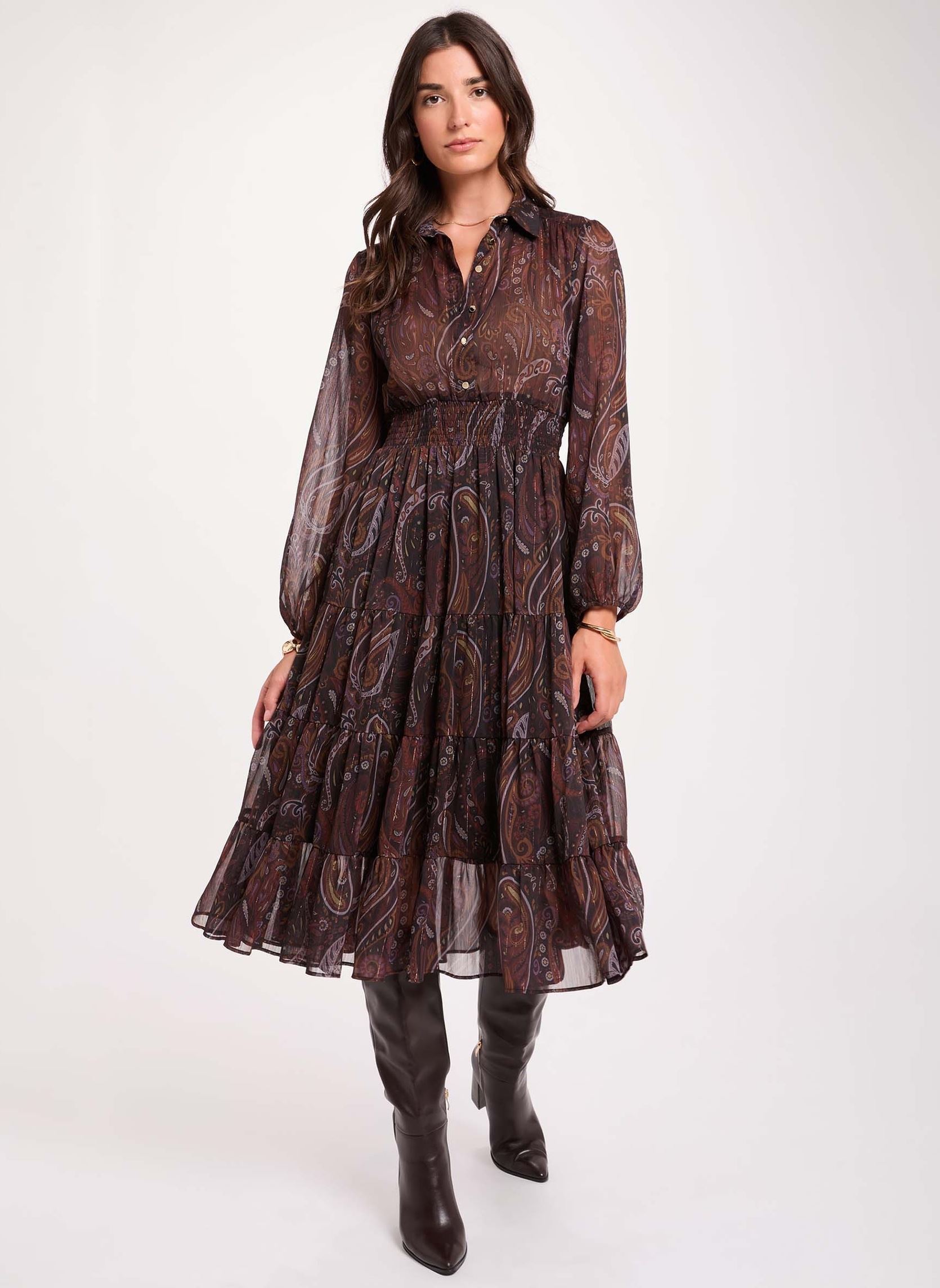 Robe longue voile femme - vue 2