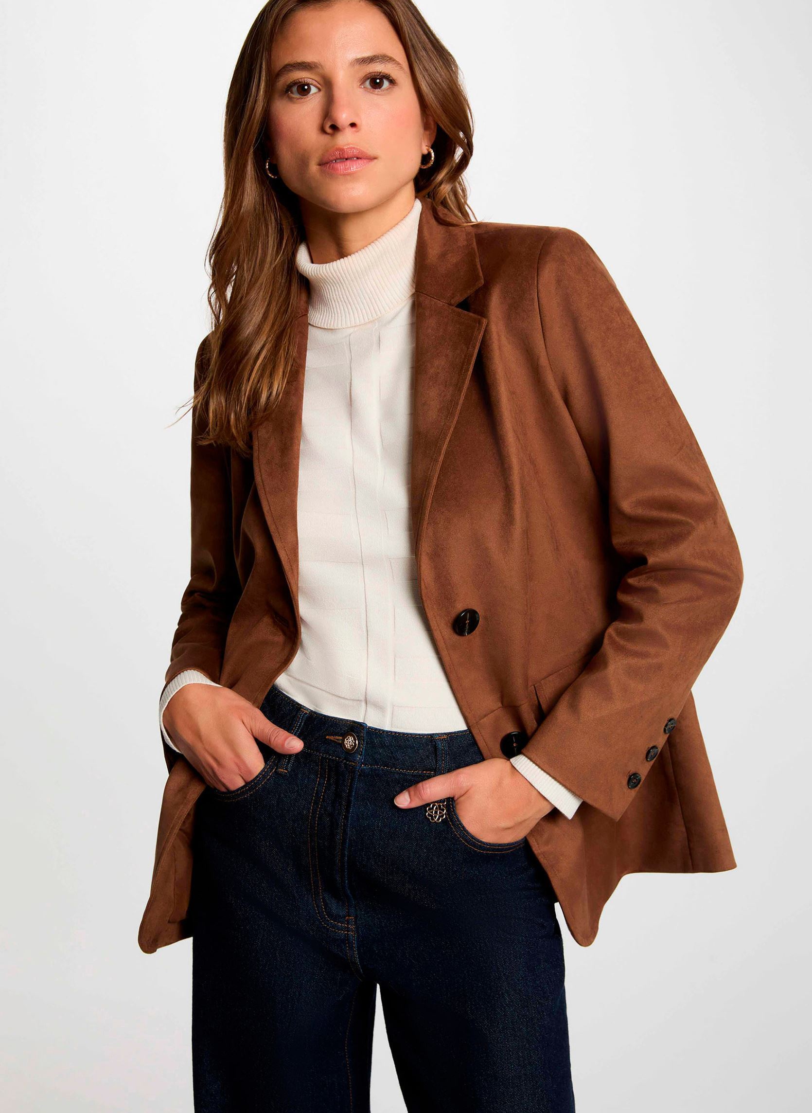 Vestes et manteaux 262-VMAUDA femme marron Morgan Vestes et manteaux 262-VMAUDA femme marron CANELLE M