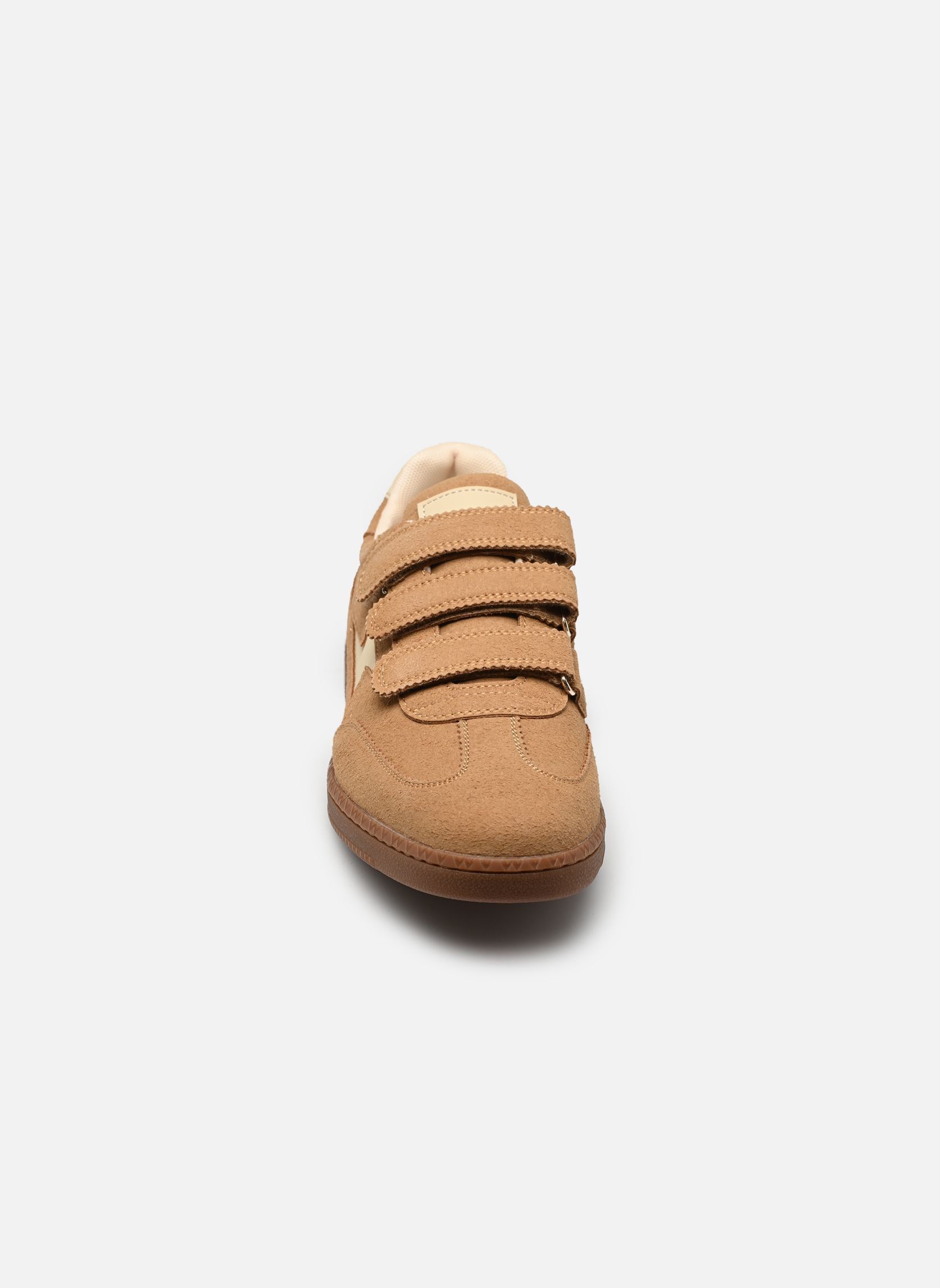 Baskets AURA Emble femme marron Vanessa Wu Baskets AURA Emble femme marron CAMEL