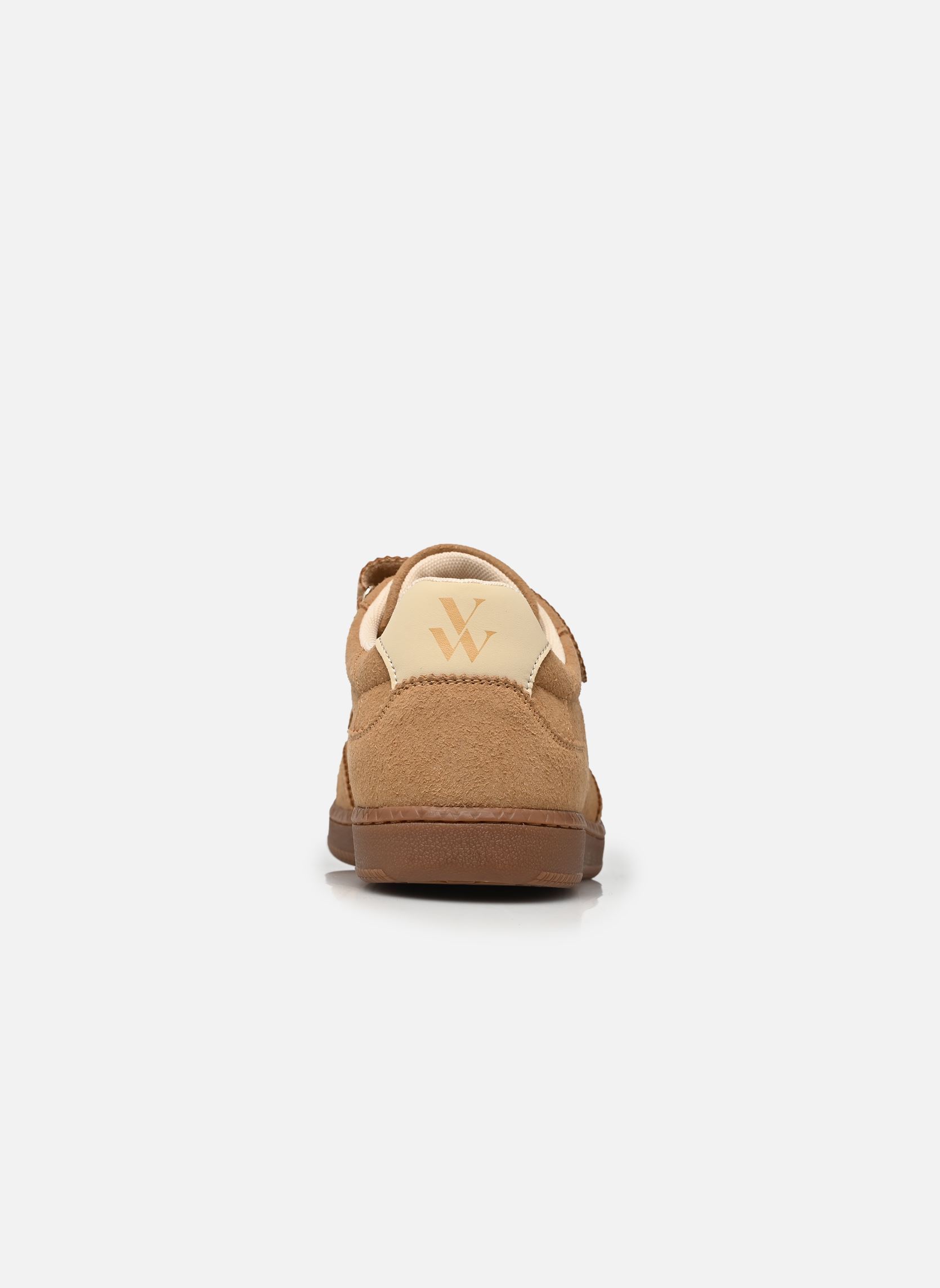 Baskets AURA Emble femme marron Vanessa Wu Baskets AURA Emble femme marron CAMEL