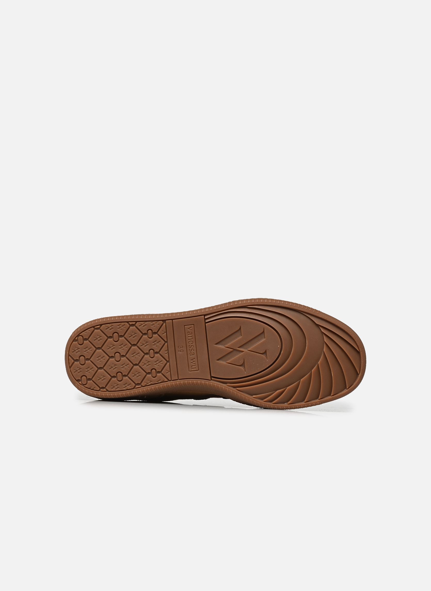 Baskets AURA Emble femme marron Vanessa Wu Baskets AURA Emble femme marron CAMEL