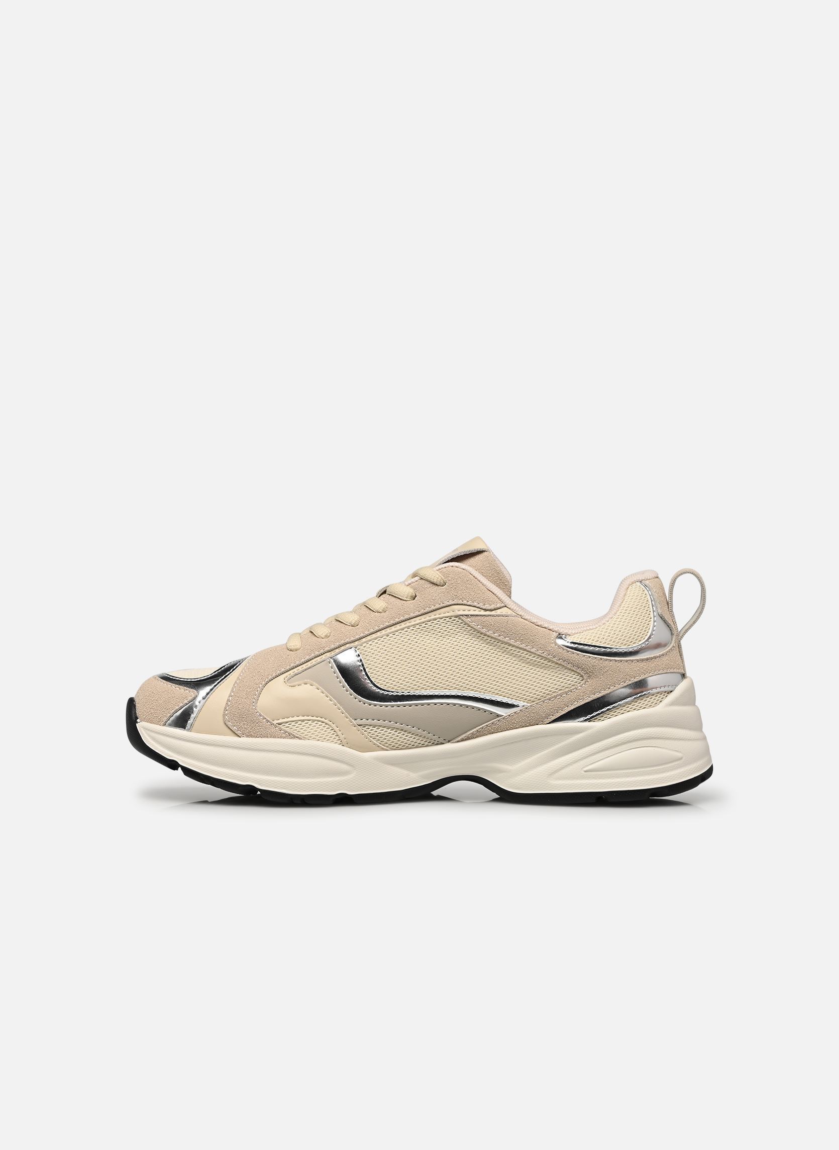 Baskets GIGI Initials femme beige Vanessa Wu Baskets GIGI Initials femme beige BEIGE