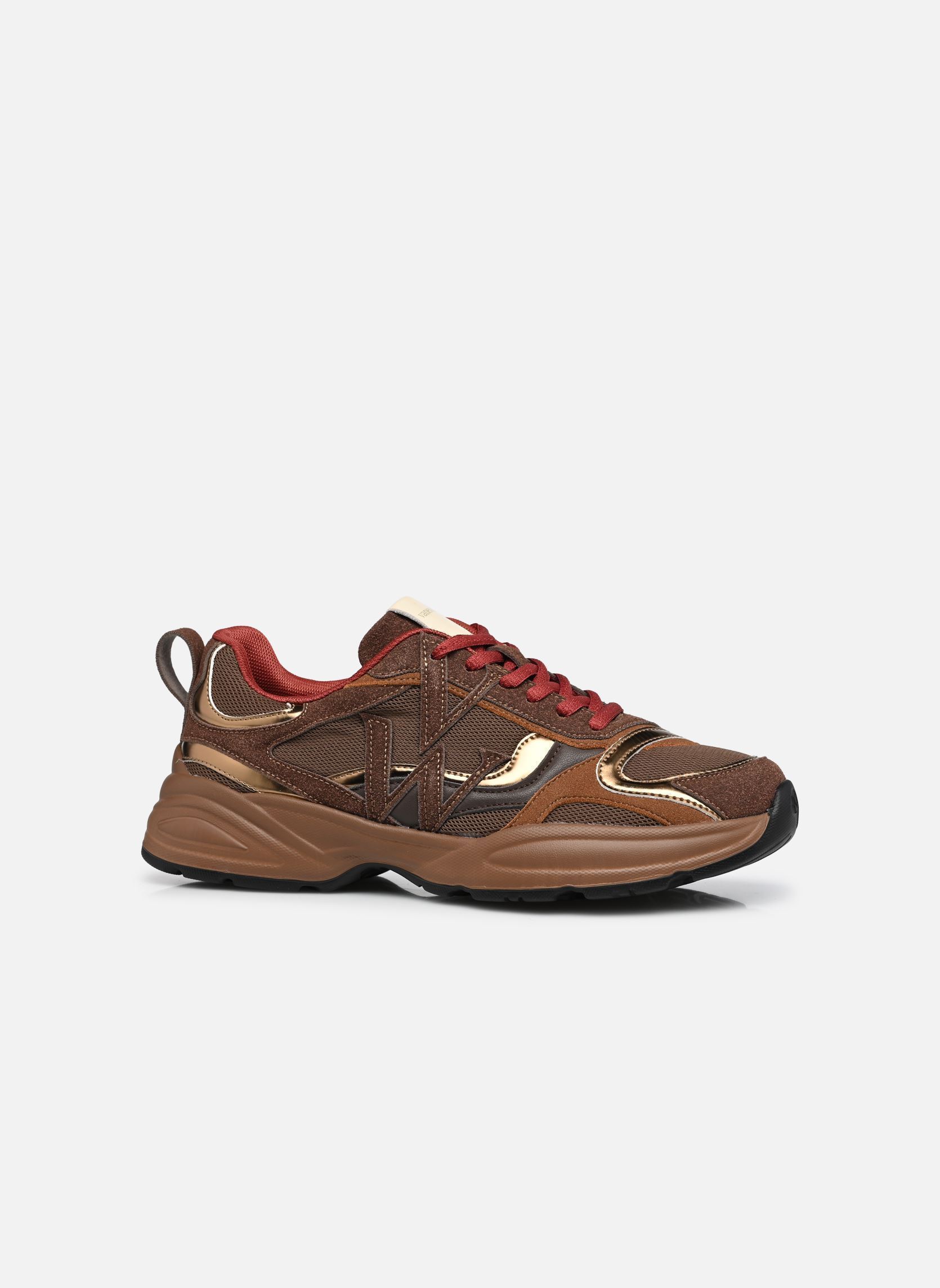 Sneaker GIGI Initials damen braun Vanessa Wu Sneaker GIGI Initials damen braun CHOCOLAT