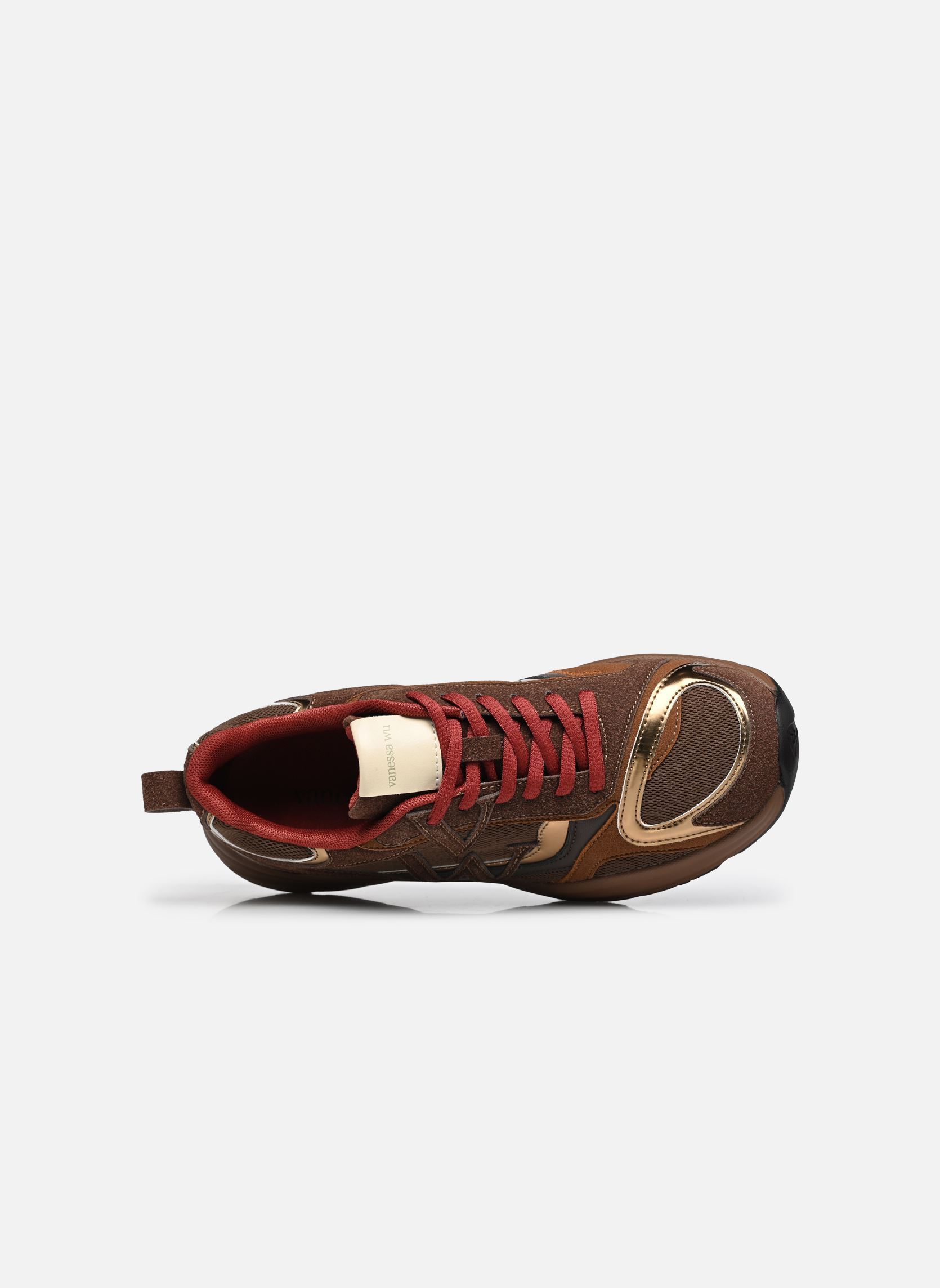Sneaker GIGI Initials damen braun Vanessa Wu Sneaker GIGI Initials damen braun CHOCOLAT