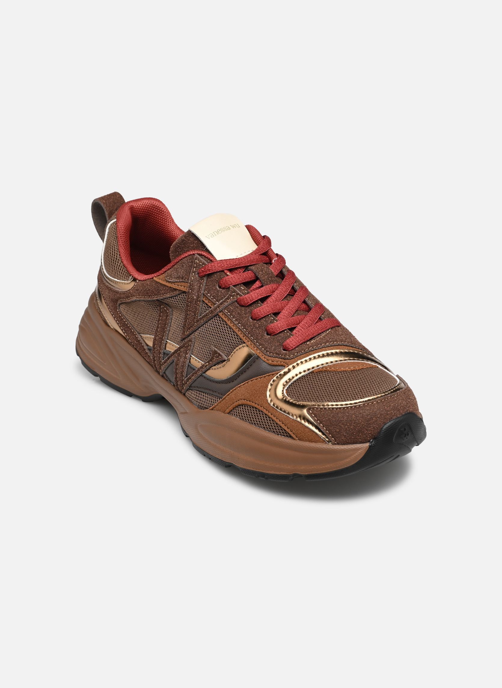 Sneaker GIGI Initials damen braun Vanessa Wu Sneaker GIGI Initials damen braun CHOCOLAT